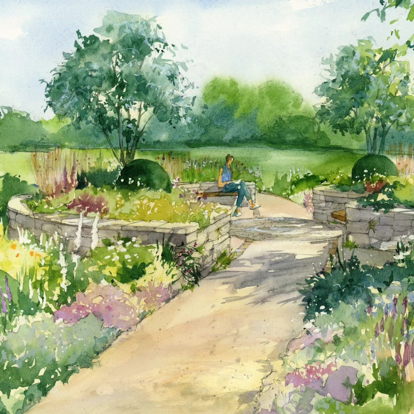 WELSH HERBAL GARDEN // We are delighted to be establishing this important space to complement our Chinese Medicinal Garden, the second element of the Two Dragons Project. This garden is an exciting collaboration between @bangor_university and the Con