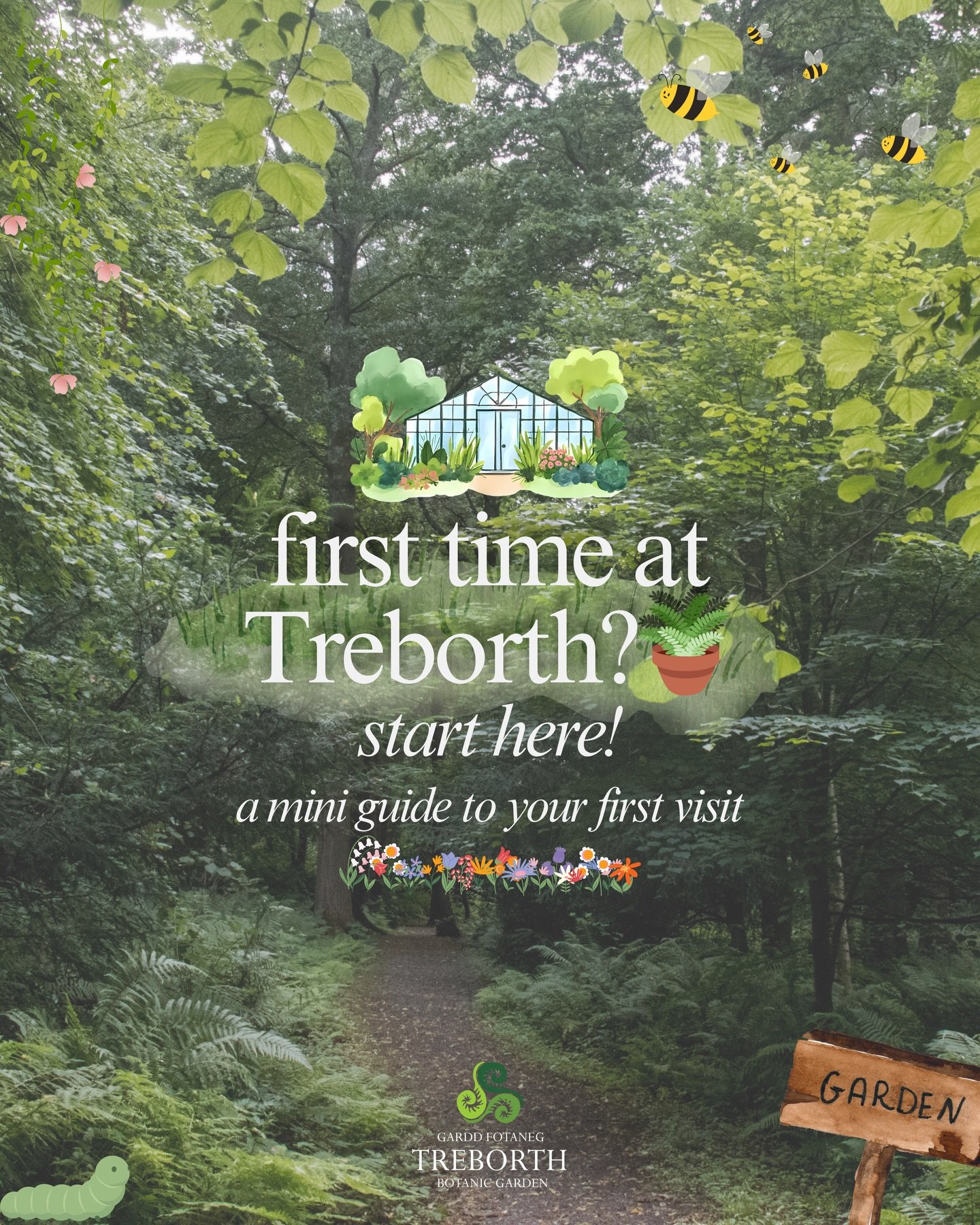 Here's our recommendation &amp; a mini guide to your first visit to Treborth 🌟🌻🍃 Save this for your next adventure! 

Tag or share to a friend who you'd like to go with! 🫶🏼 

Stay tuned for our Welsh version 🪴❤️&zwj;🔥🌸

--------

#treborthbot