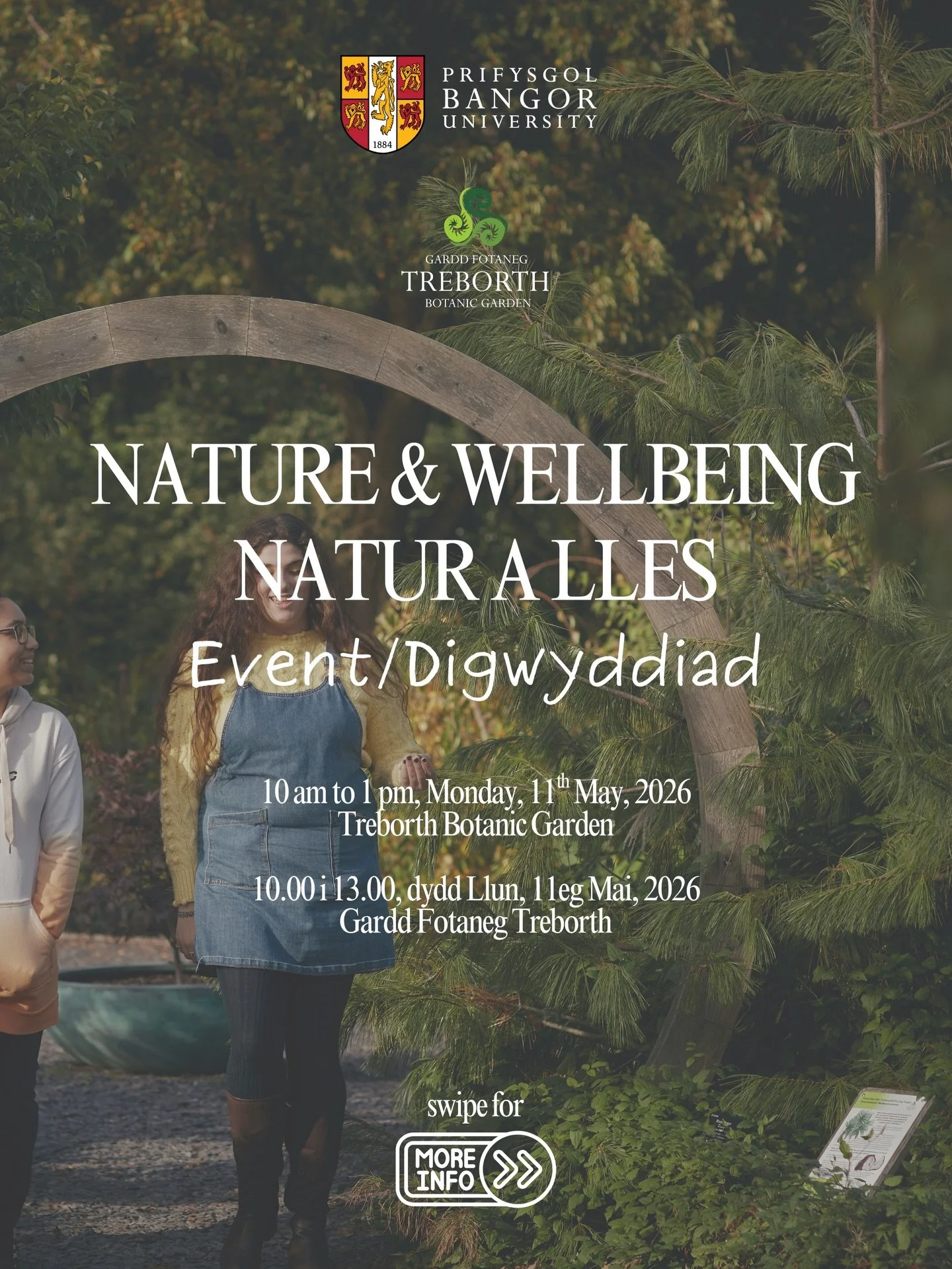 It's here! 🍃🌷🌸✨All details in the slide! 

Please scan the QR code to book a place/ Link in bio. 
Sganiwch y Cod QR i archebu lle/ Dolen yn y bio. 

#bangoruniversity #natureandwellbeing #bangoruniversity🇬🇧 #bangoruni #bangorgwynedd