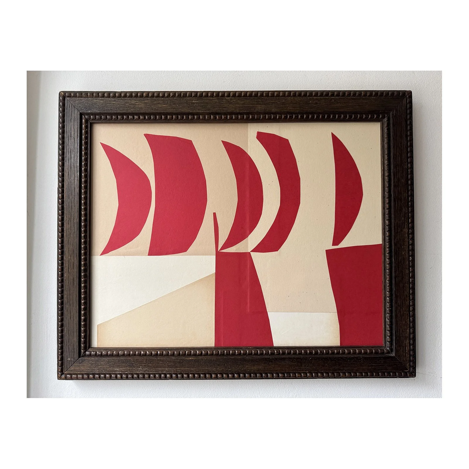 Lauri Hopkins collage found materials reclaimed vintage frame British contemporary artist