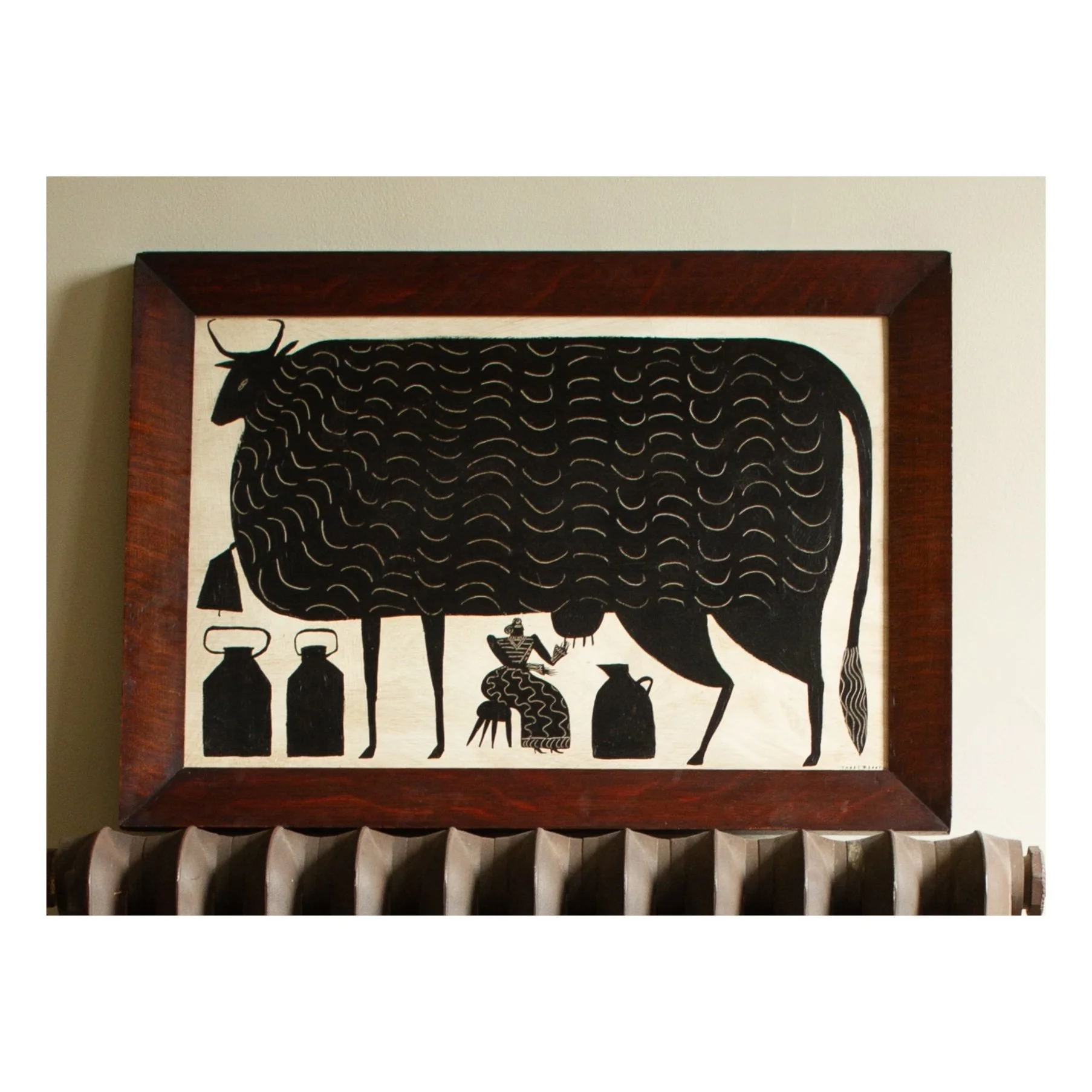 742. ARTI_Tabby Booth-The Milkmaid-2_cropped_original folk art painting_web.JPG