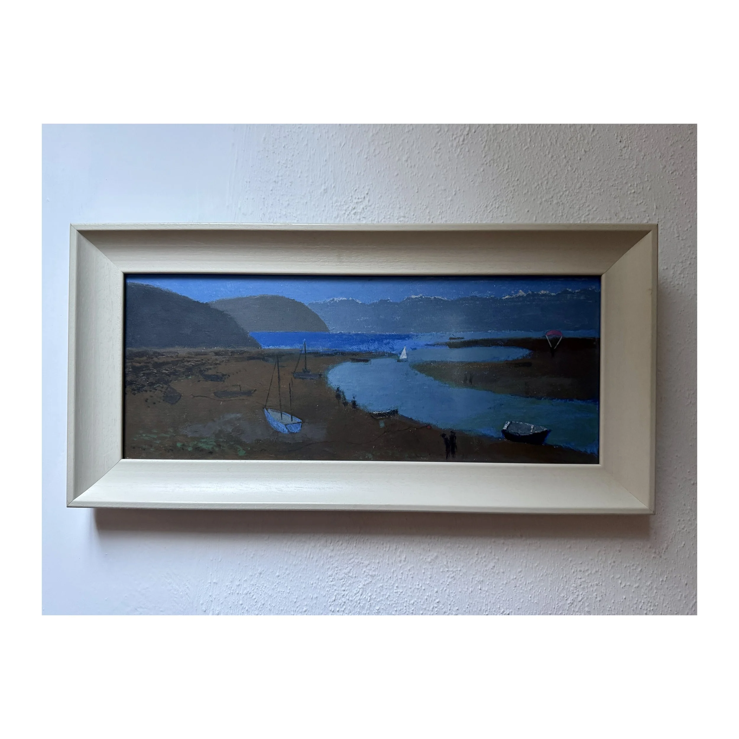 722. NEWPORT EVENING PEMBROKESHIRE ORIGINAL OIL PAINTING BY DAVID FIELD_1_web.JPG