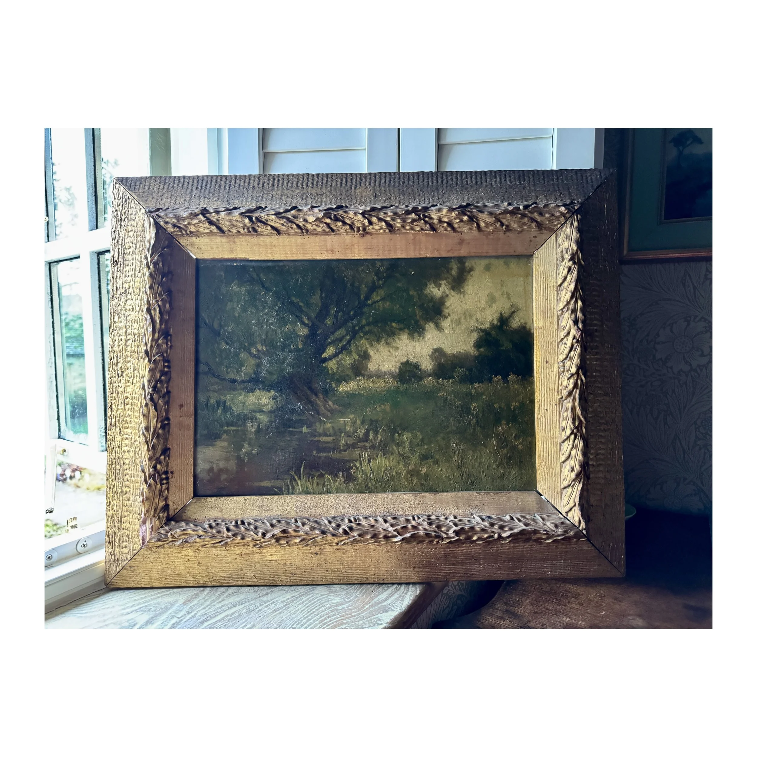 705. PASTORAL SCENE_ANTIQUE OIL PAINTING_2_web.JPG