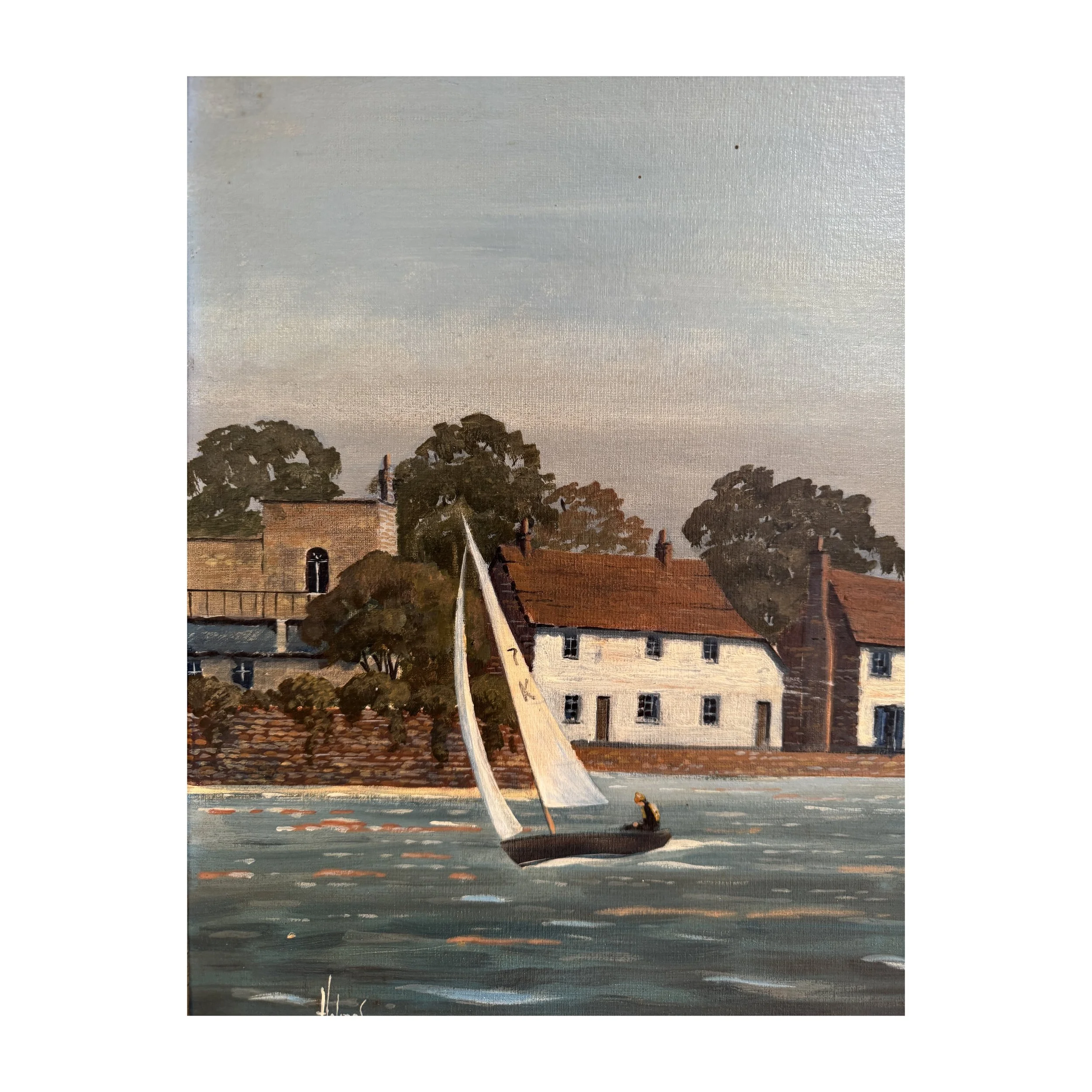 original oil painting hayling island Royal Oak British painter art.jpeg