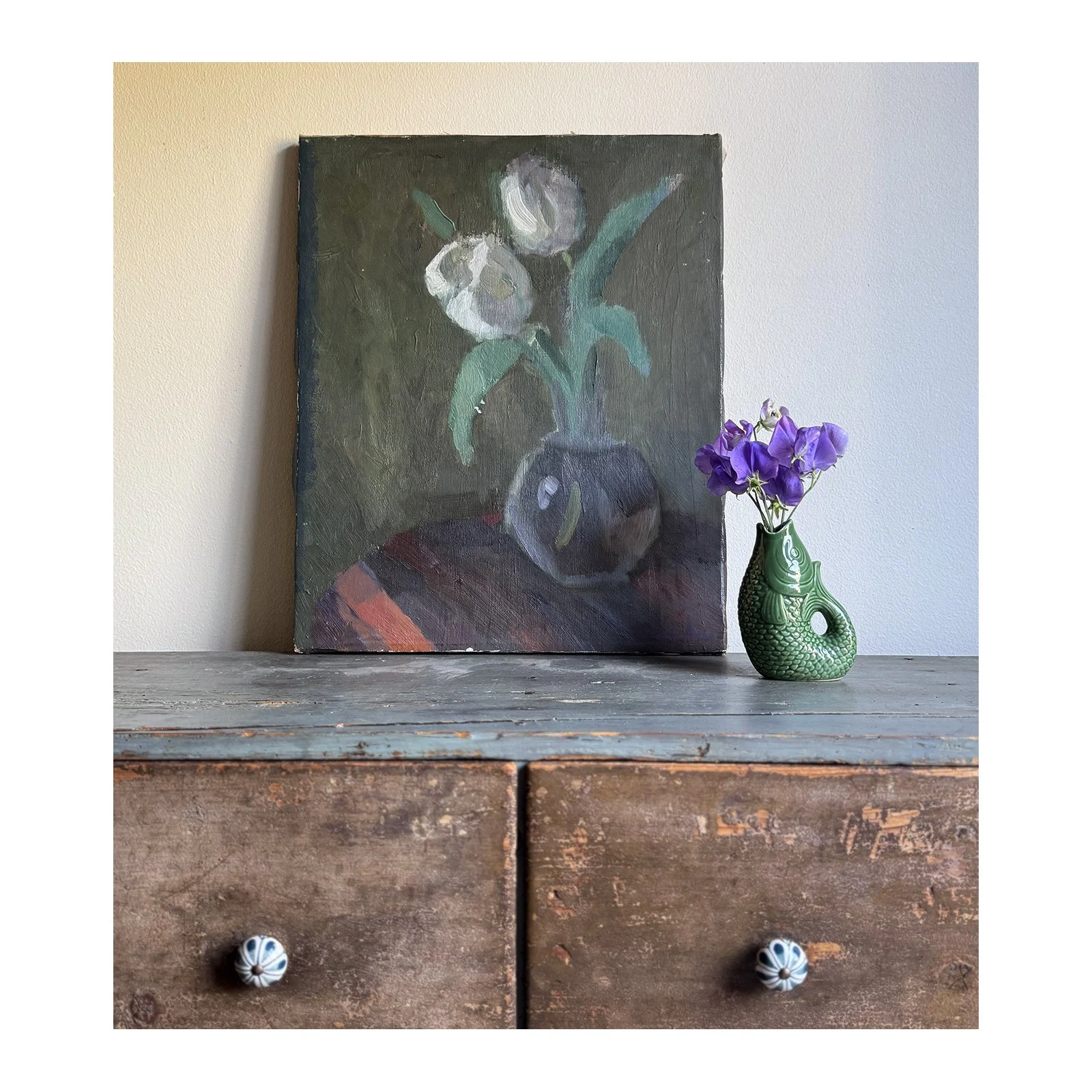756. Tulips-vintage oil painting by HJALMAR GRAHN..jpg