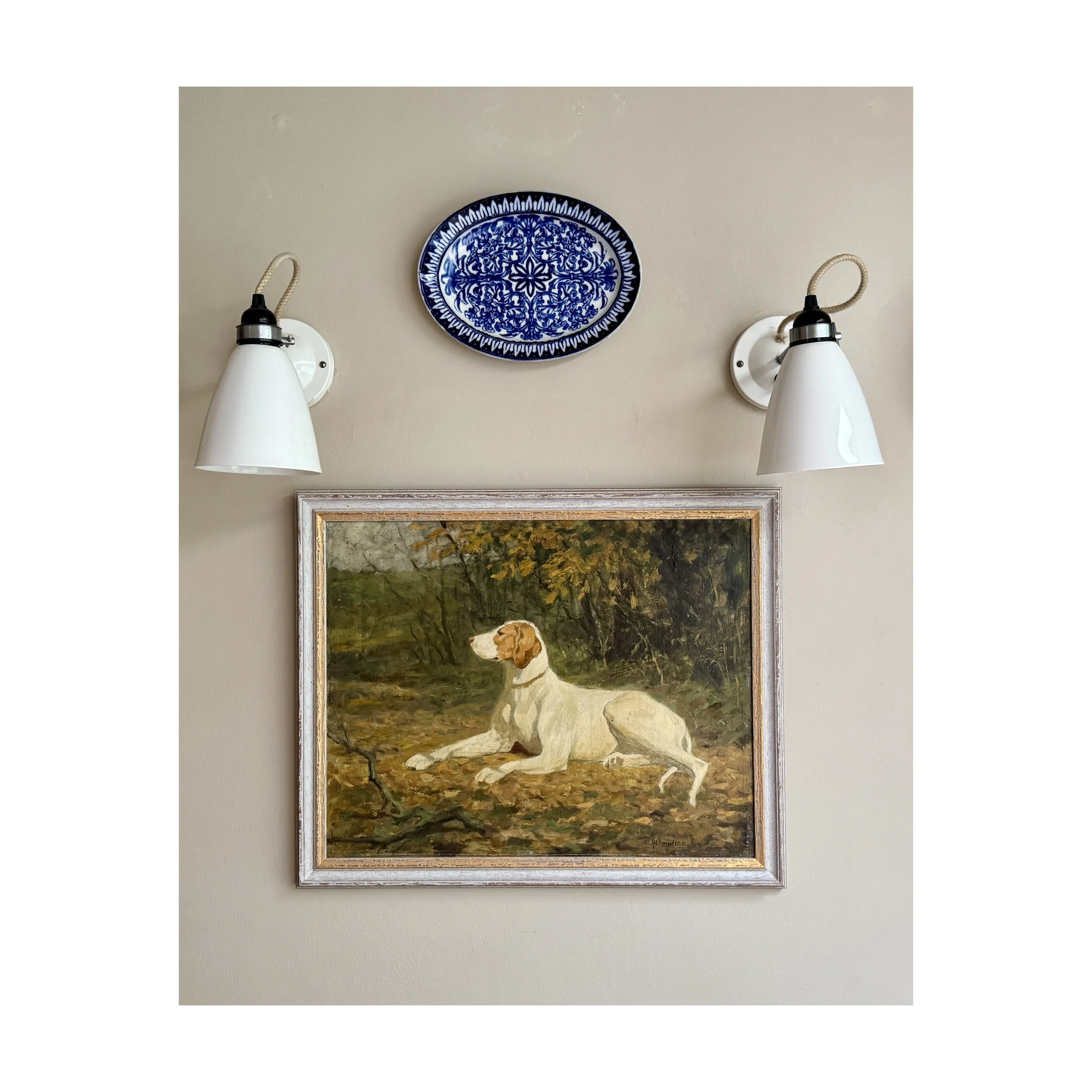 769 THE POINTER_antique oil painting_2_web.JPG