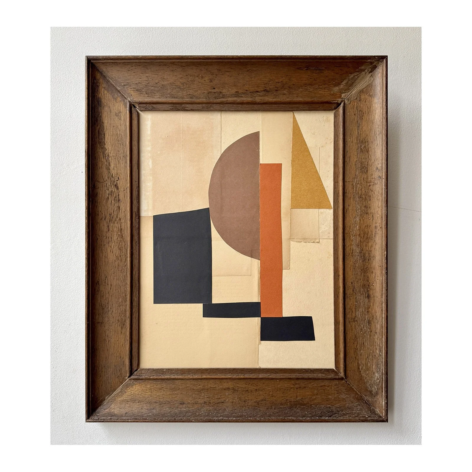Lauri Hopkins collage found materials reclaimed vintage frame British contemporary artist