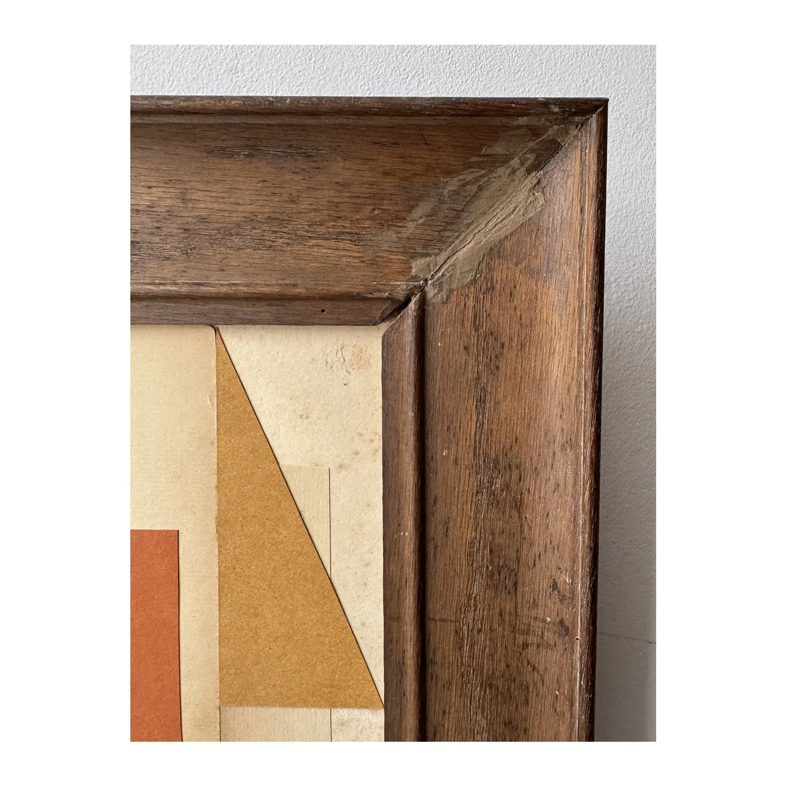 Lauri Hopkins collage found materials reclaimed vintage frame British contemporary artist