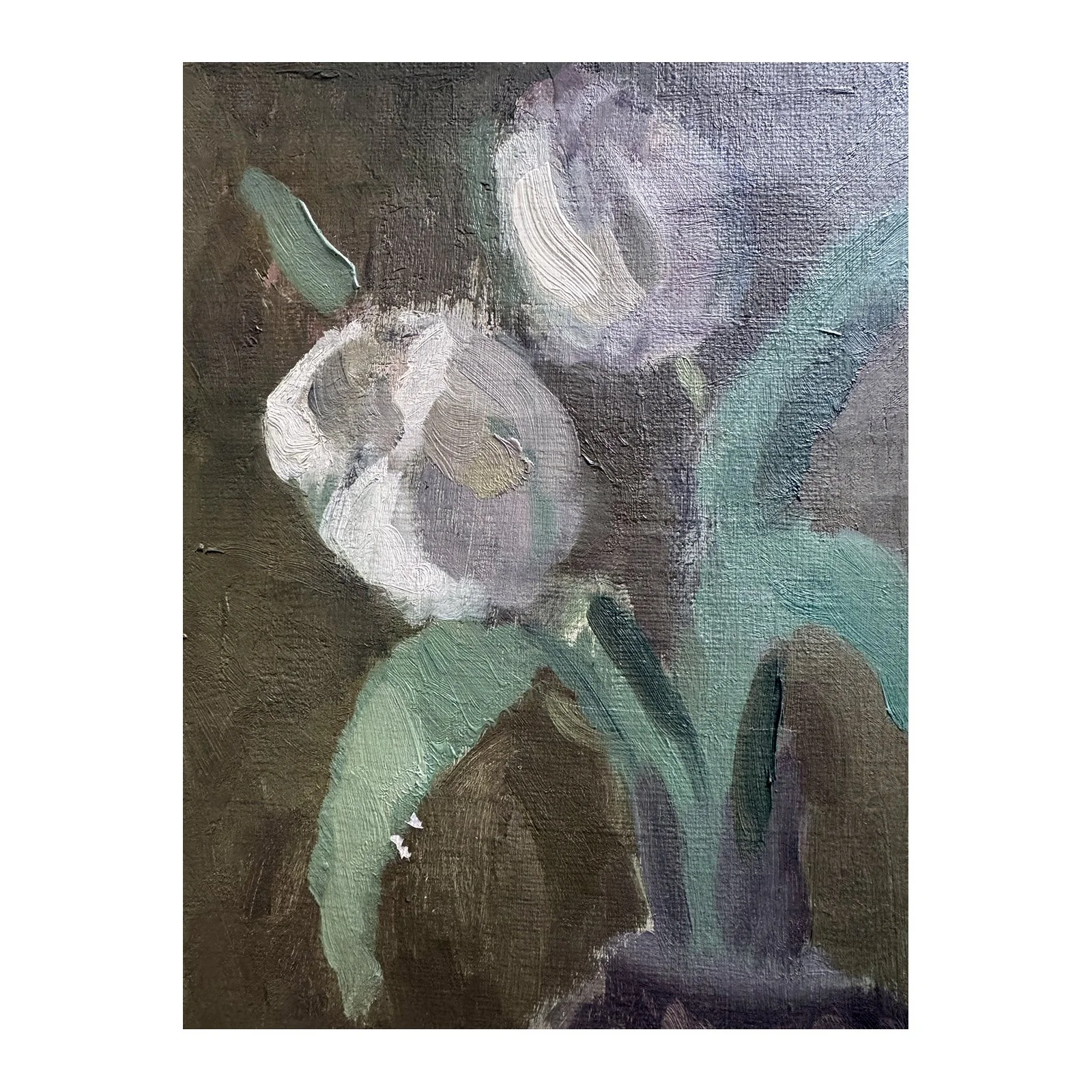 756. 2 Tulips-vintage oil painting by HJALMAR GRAHN..jpg