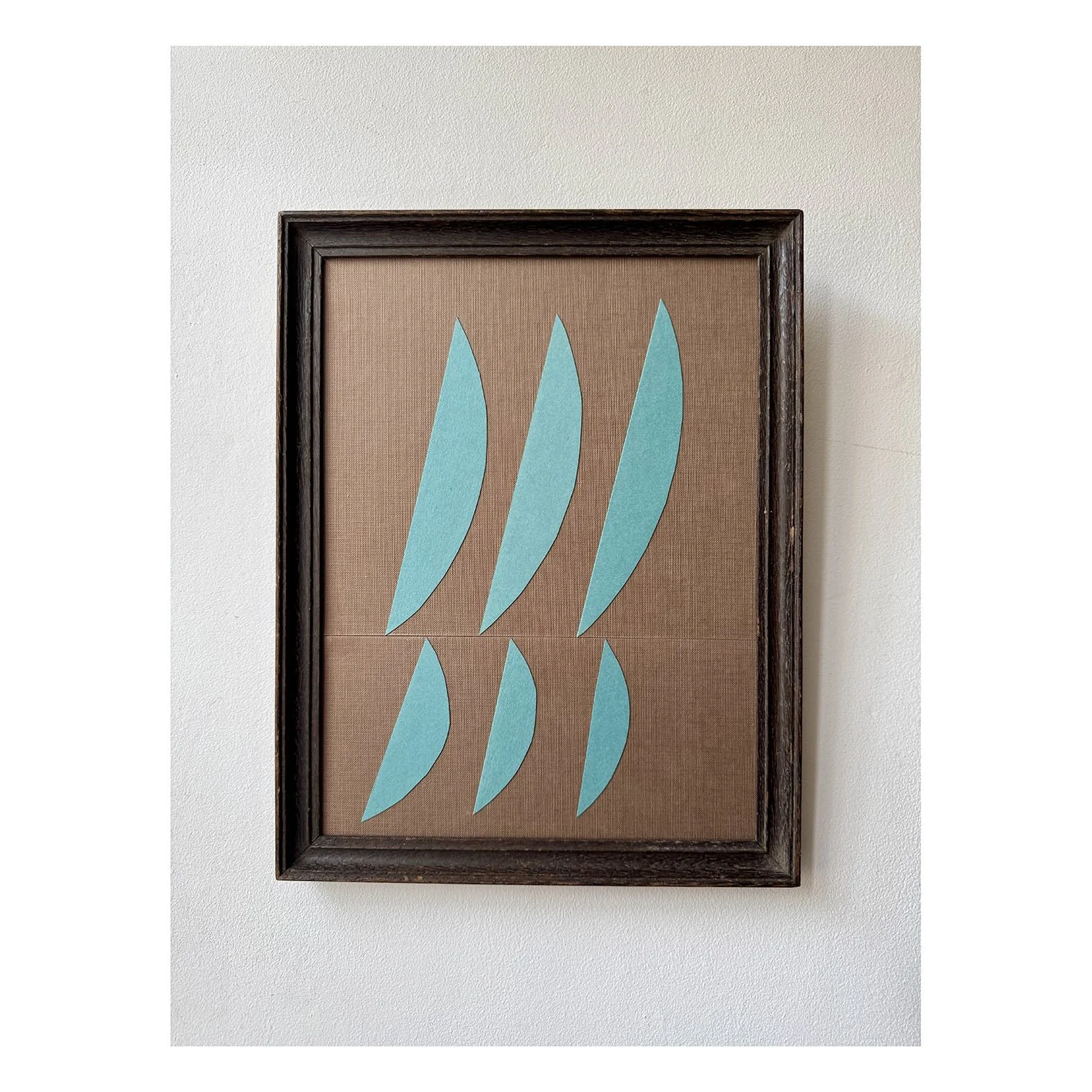 Lauri Hopkins collage found materials reclaimed vintage frame British contemporary artist