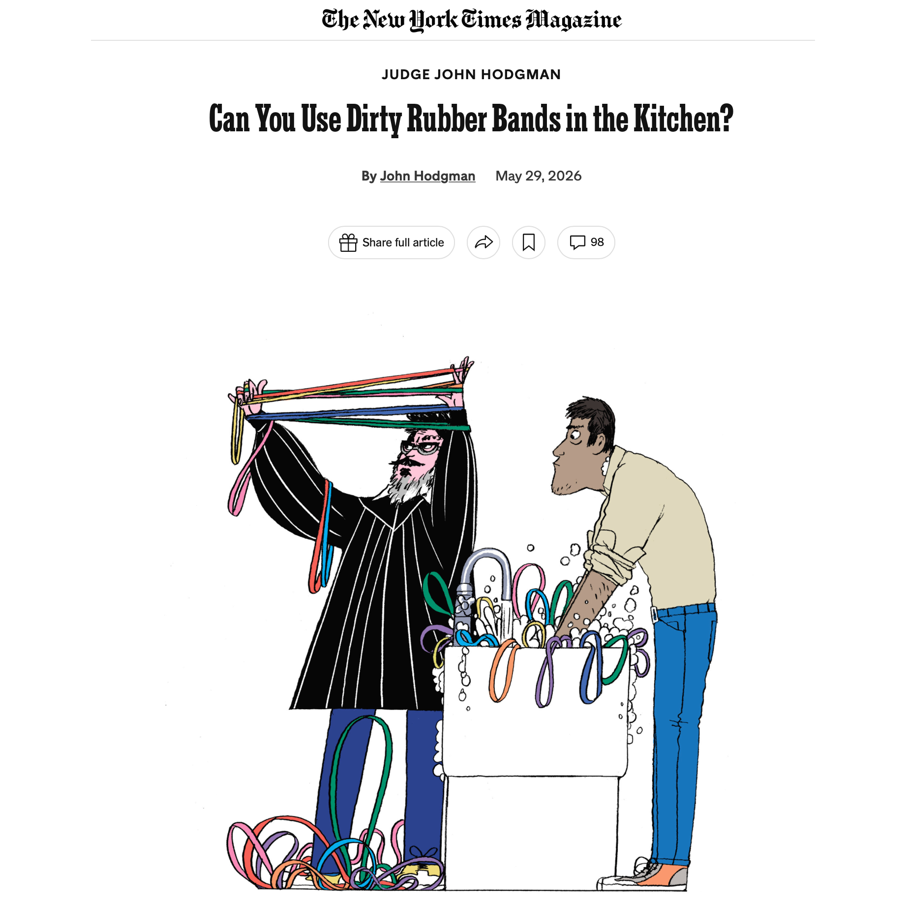 New York Times Judge Hodgman
