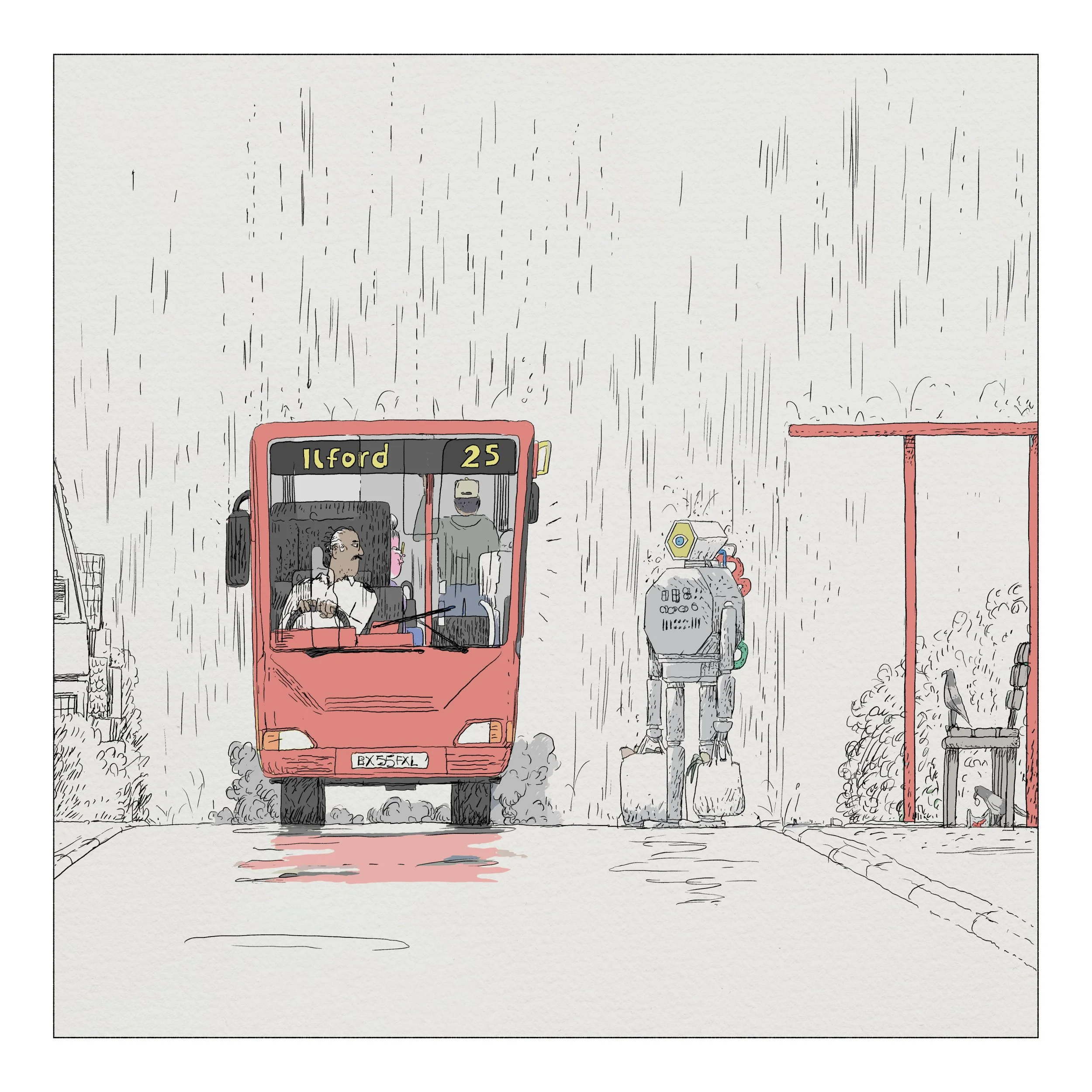 Gloomy robot bus stop SC2 24-5-25.jpg