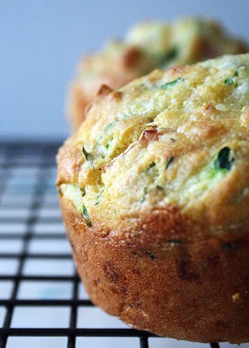 Zucchini Ham & Corn Muffins (NF +VO)
