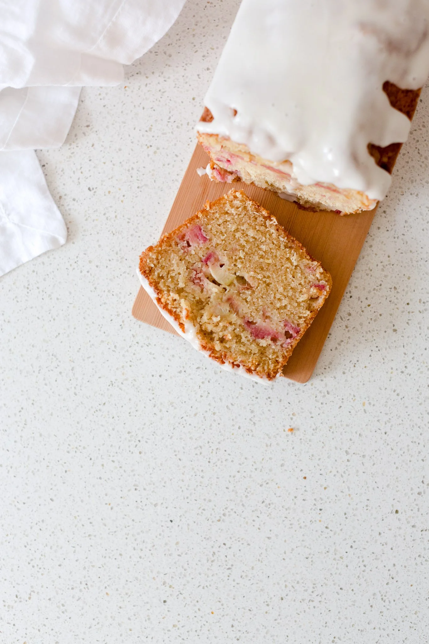 Rhubarb &amp; Coconut Cake (DF + NF)