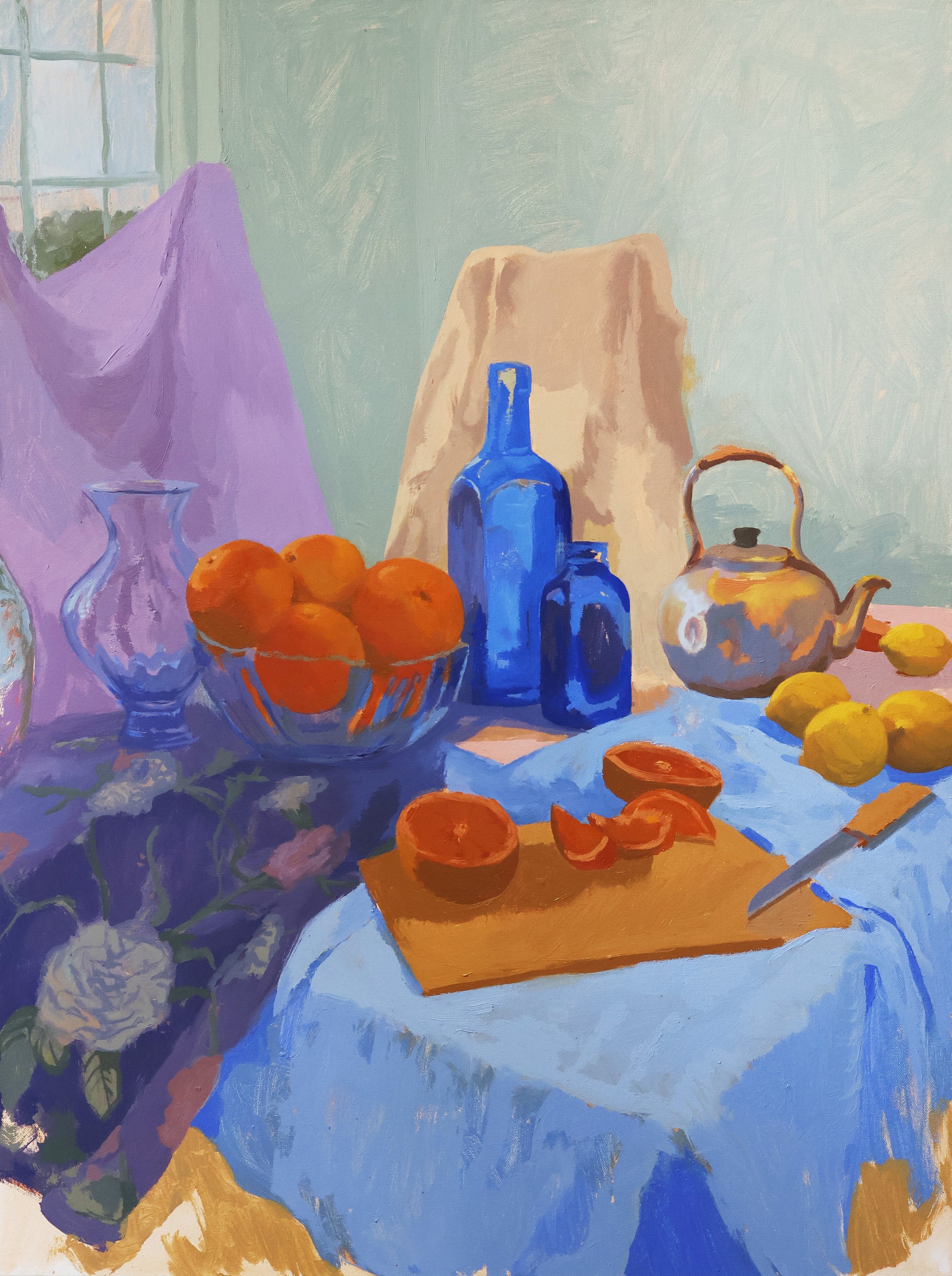 Oranges and Blue Bottles.jpg