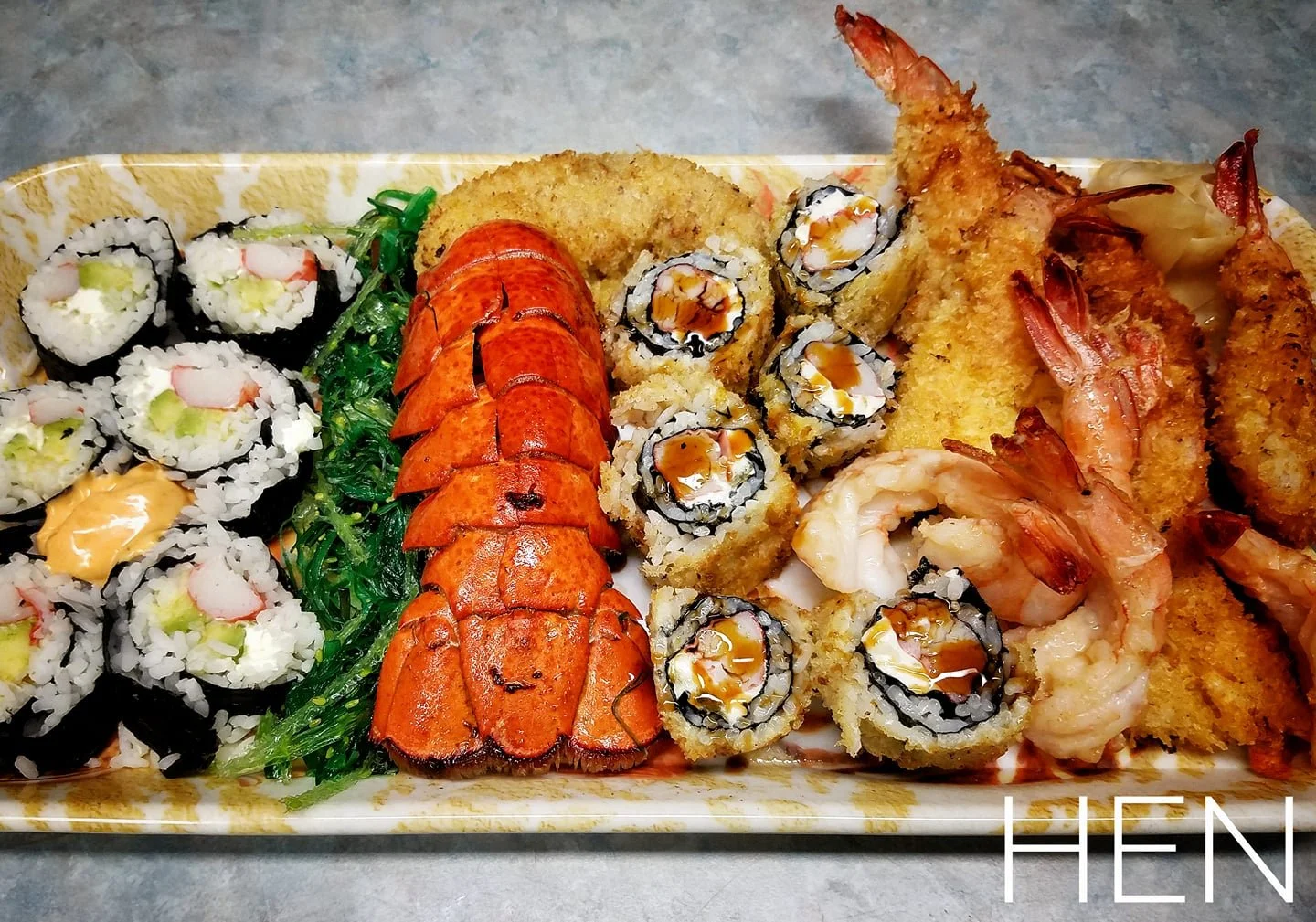 Homemade sushi