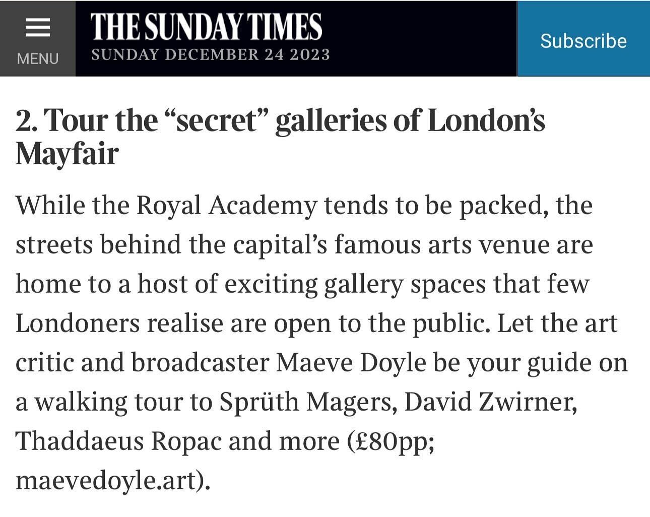 thank you @adrianbridge and @thetimes for the mention and thank you @hannahlouisewatters @roccofortehotels for putting me forward @maddoxgallery