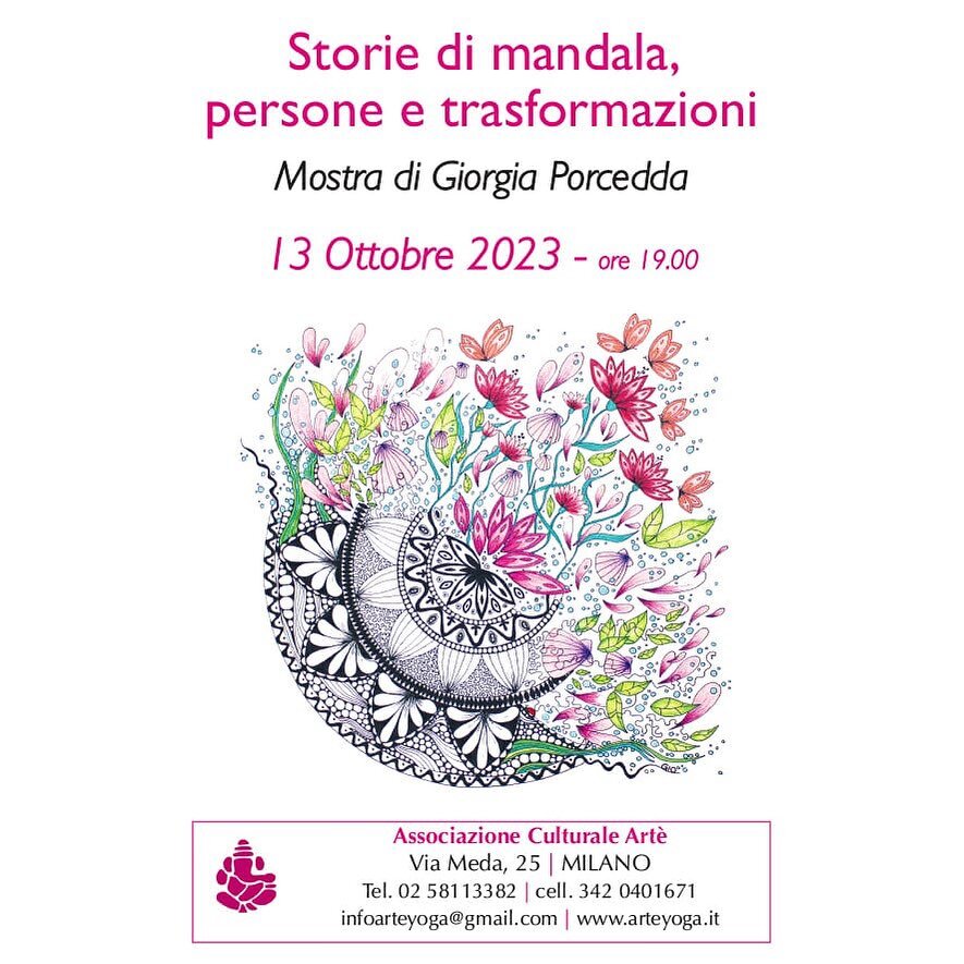 Mostra di @giorgia_porcedda 
Venerd&igrave; 13 ottobre dalle 19.00
.
,
.
,
#arteyoga #milano #mostra #mandala #india #yogacenter #yogamilano