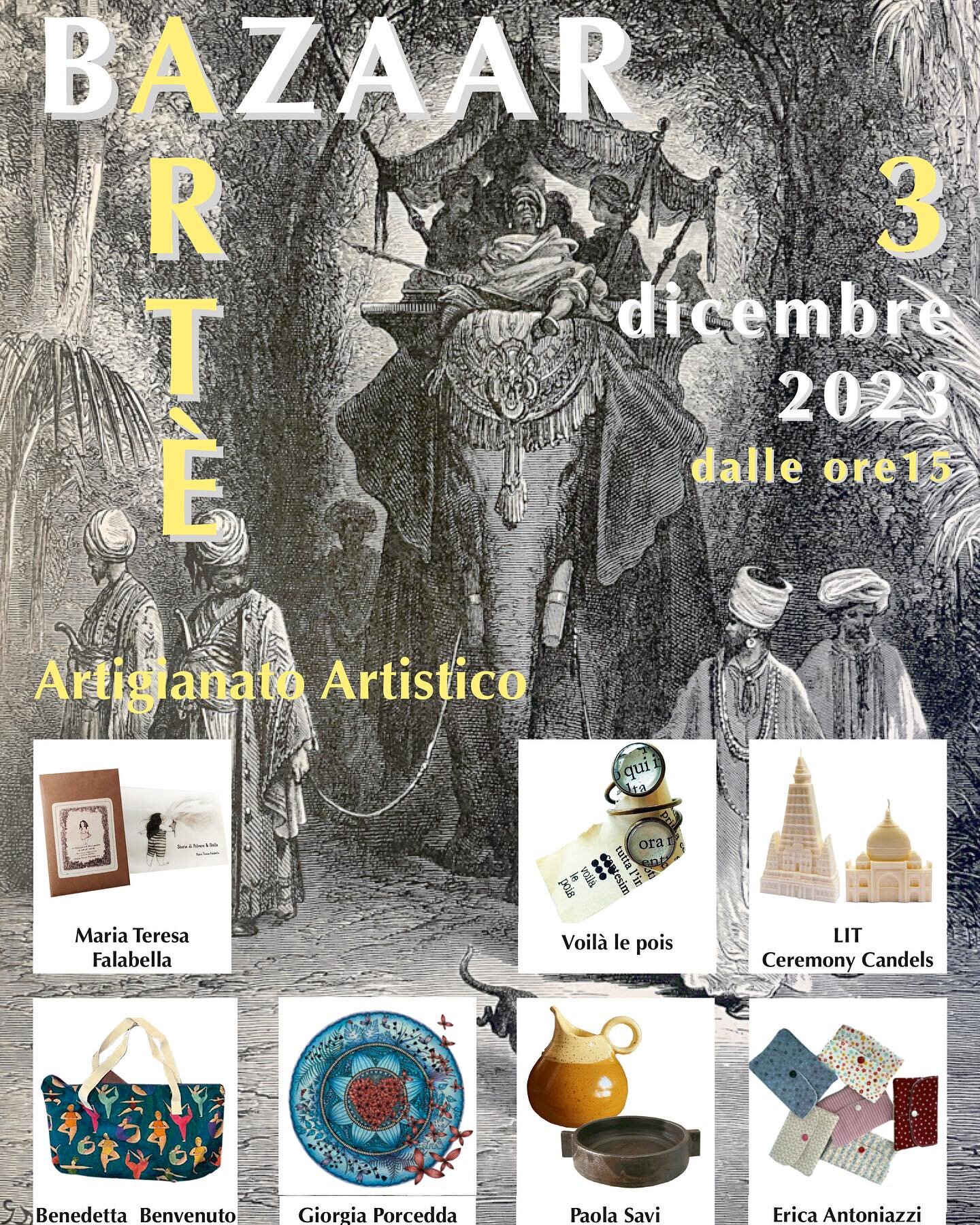 Art&egrave; presenta il BAZAAR di Natale
Vi aspettiamo domenica 3 dicembre dalle 16.00 
✨️✨️✨️
.
,
.
,
#arteyoga #bazaardinatale #associazioneartemilano #artigianato #art #milano #mercatinidinatale