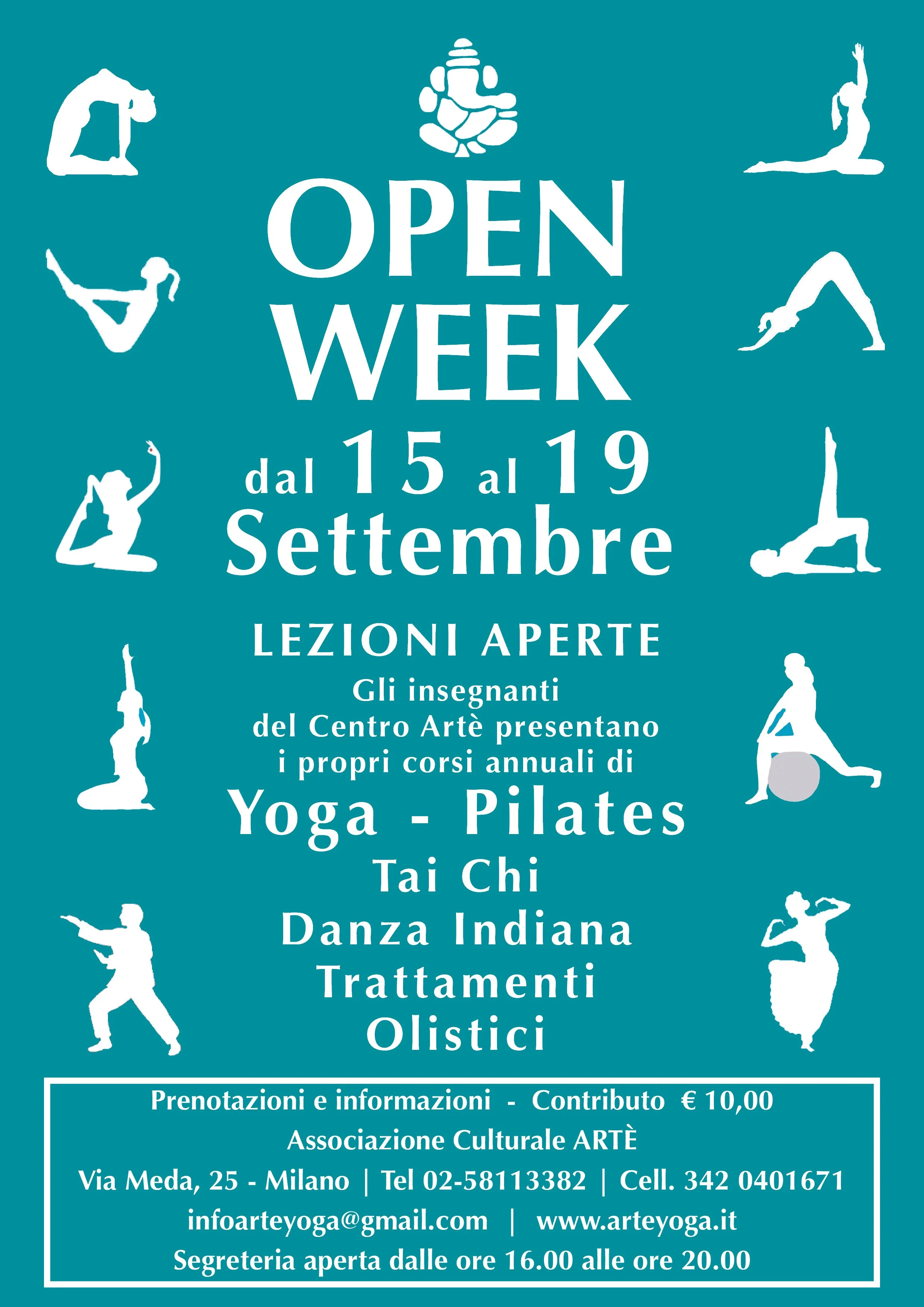 OPEN WEEK 2025-26 Lezioni aperte di Yoga e Pilates