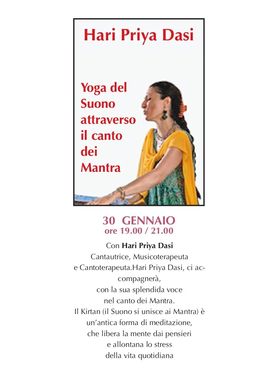 Yoga del Suono – Canto dei Mantra con Hari Priya Dasi
