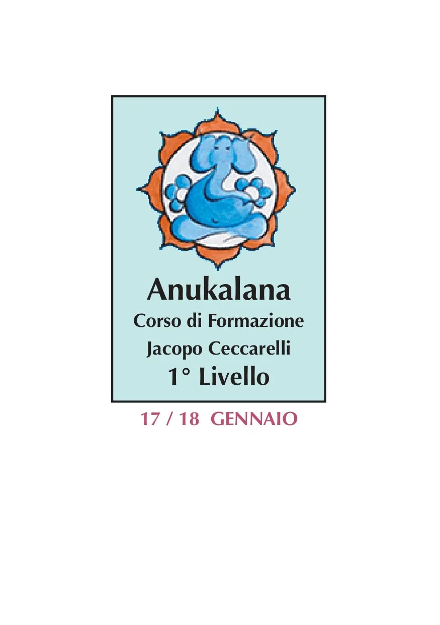 Anukalana – Corso di Formazione 3° Livello