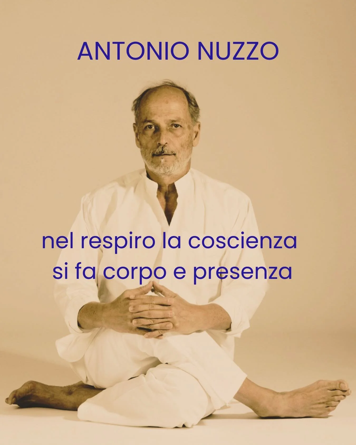 Il 23 e 24 maggio si svoglier&agrave; nella nostra associazione il seminario del maestro Antonio Nuzzo &ldquo;nel respiro, la coscienza si fa corpo e presenza&rdquo;

Per info e prenotazioni scrivici 🧘🏼&zwj;♂️

Mario Raffaele Conti: cell. 335 14064