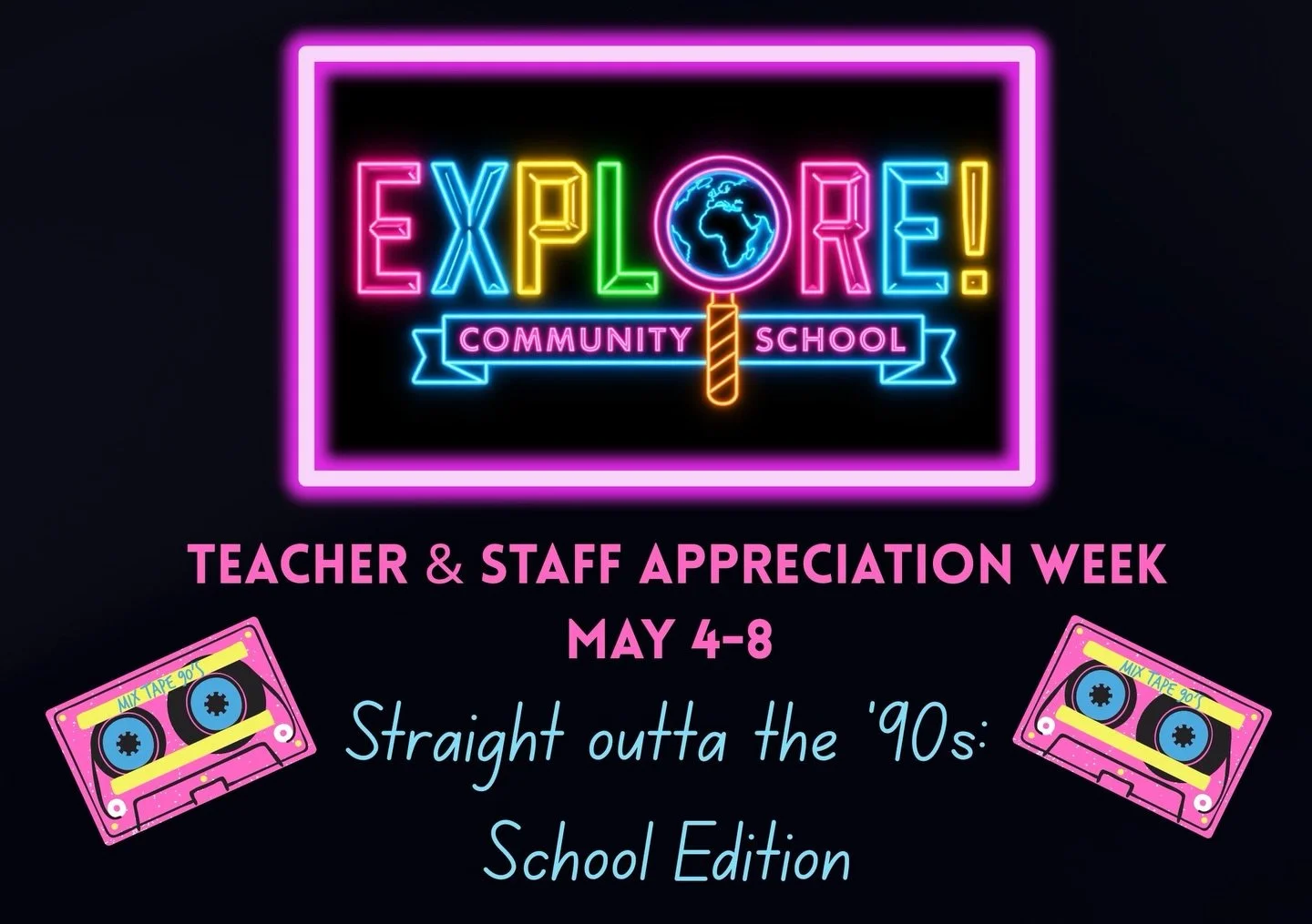It is almost Teacher and Staff Appreciation Week at Explore! We could use our community&rsquo;s help in several ways:
1) we need gift cards for baskets that will be raffled off each day. Do you have a connection to a business willing to make a donati