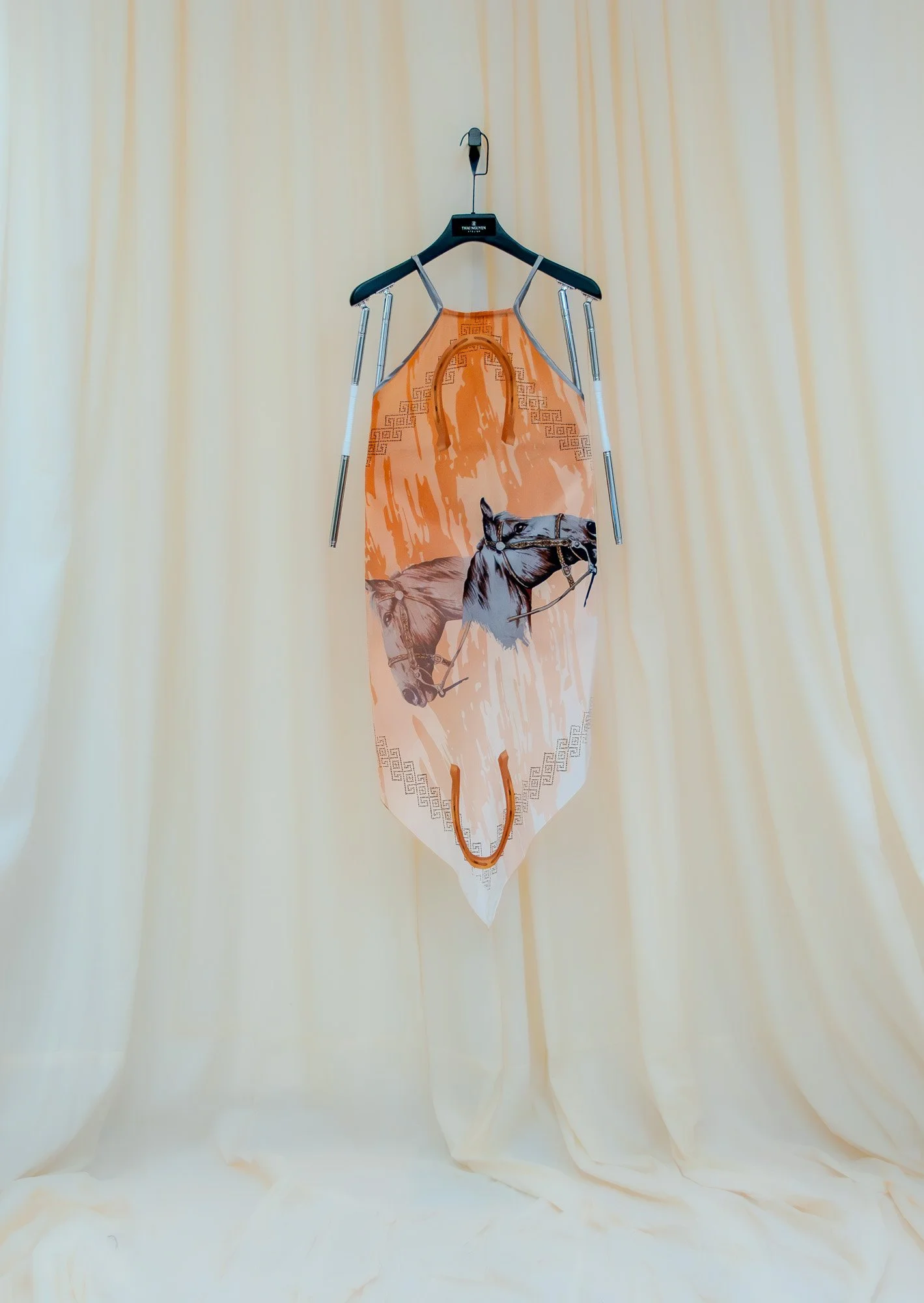 Áo Yếm Halter Top - Thai Nguyen Signature Horse Printed Scarf