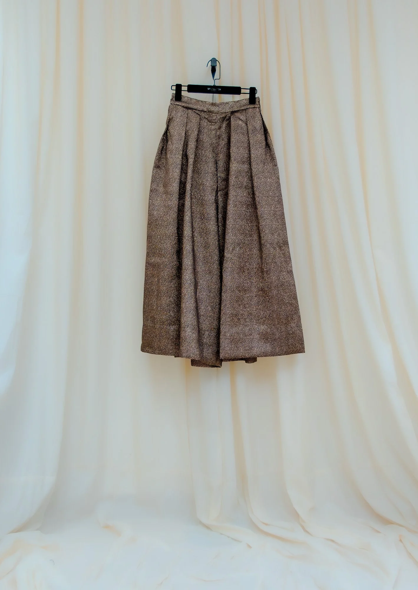 Non-gendered - Quần Ống Rộng - Wide Leg Pants - Moca Metallic Brocade