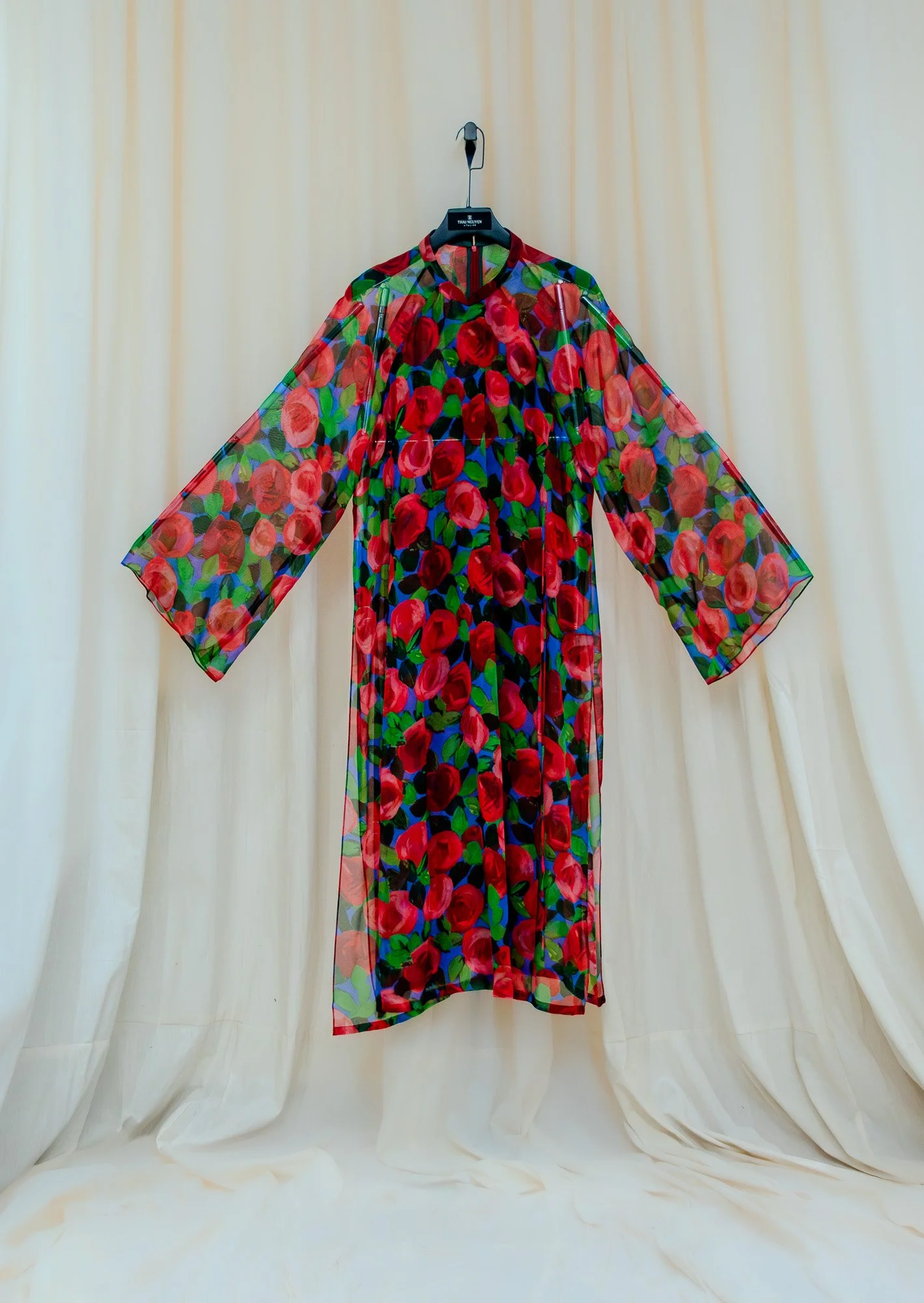 One-of-a-kind - Non-gendered - One-Size - Rose Garden Silk Chiffon