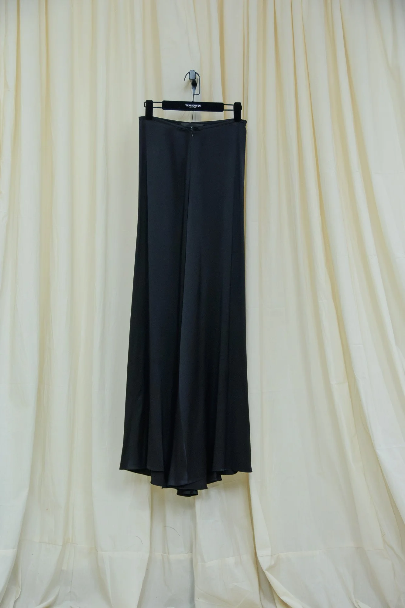 Bias Pants - Black Silk Charmeuse