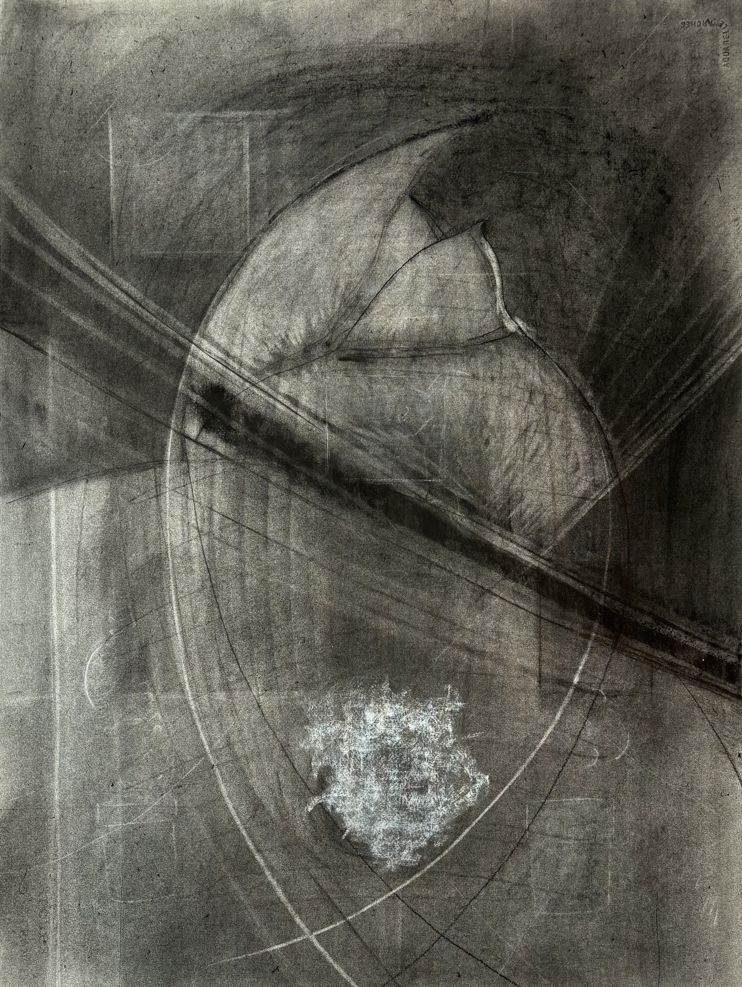 Untitled 3 | 2025 | 30 x 22 inches | charcoal, Arches