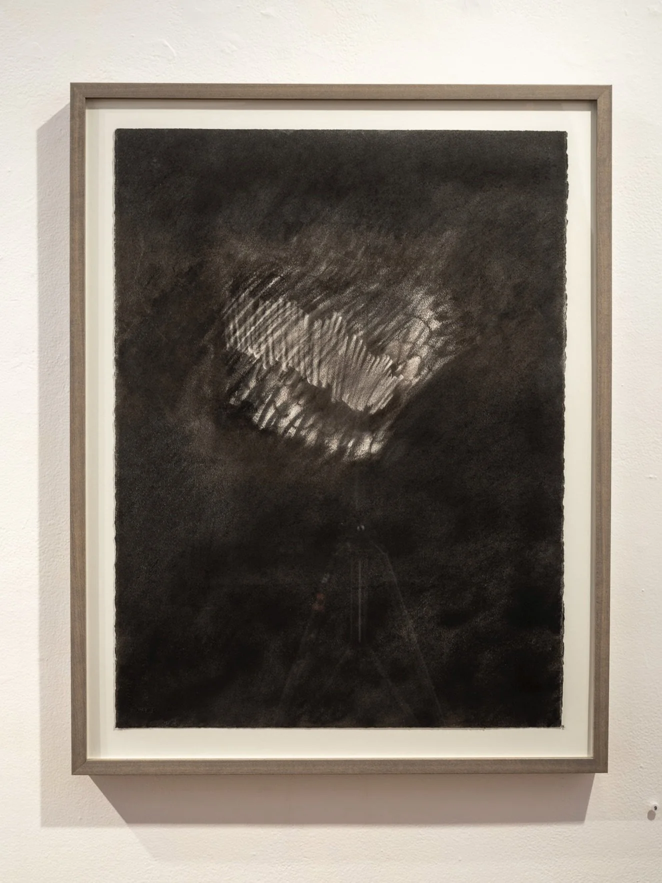 Unknown Fissure | 2025 | 30" x 20" | charcoal, muslin