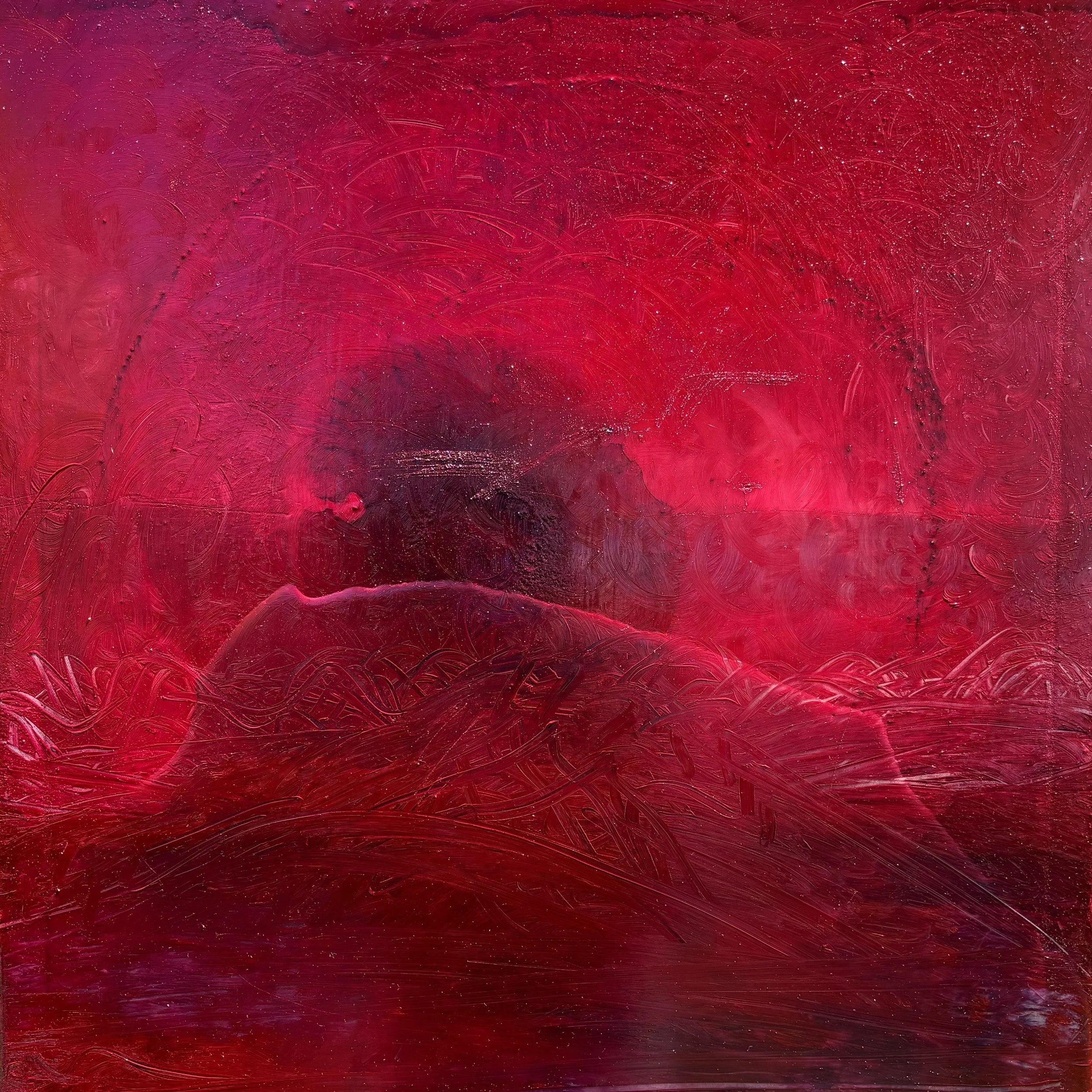 Red Willow | 2024 | 30" x 30" | oil, resin, canvas