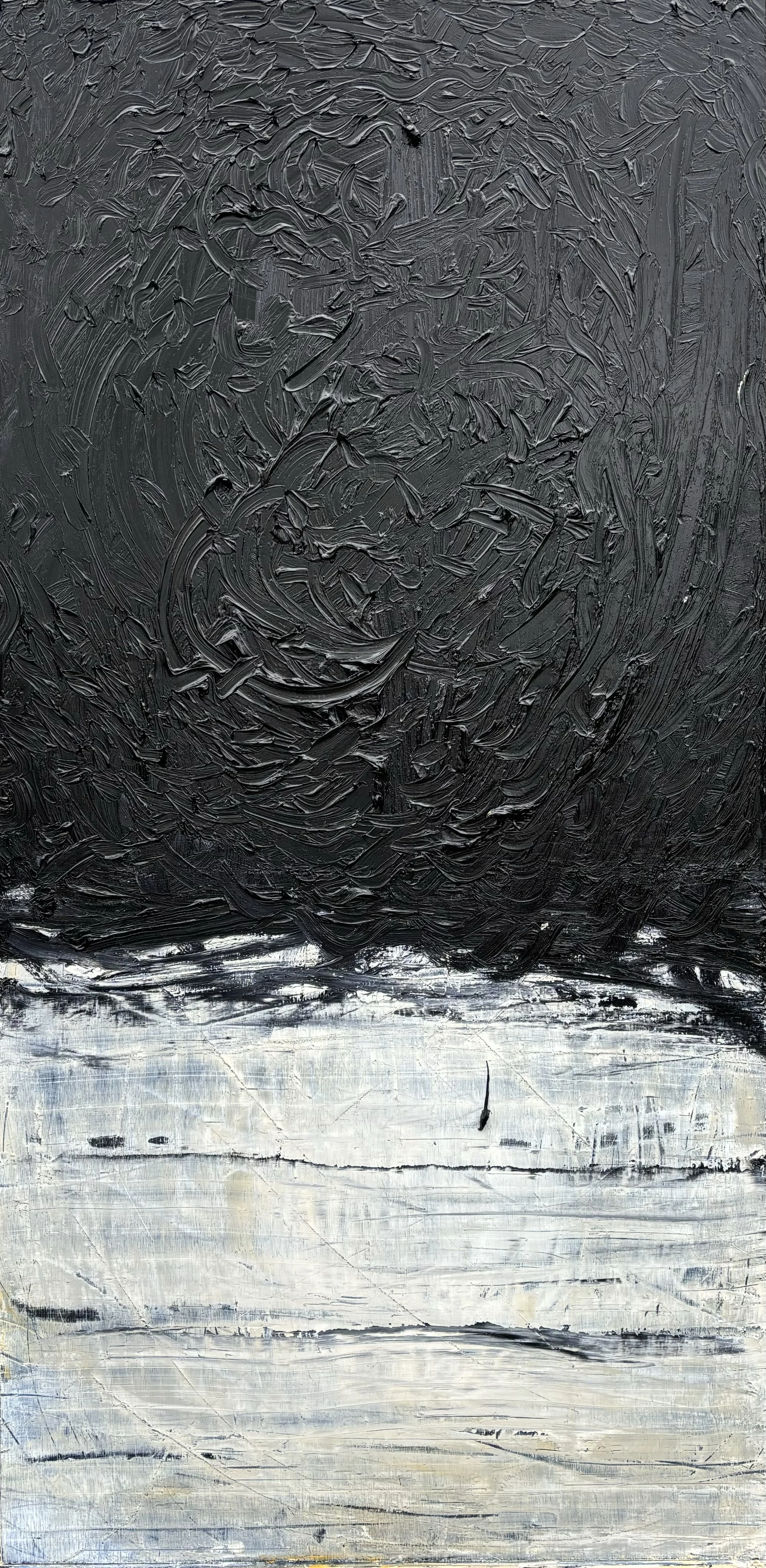 Contorta | 2024 | 48 x 24 inches | oil, wood