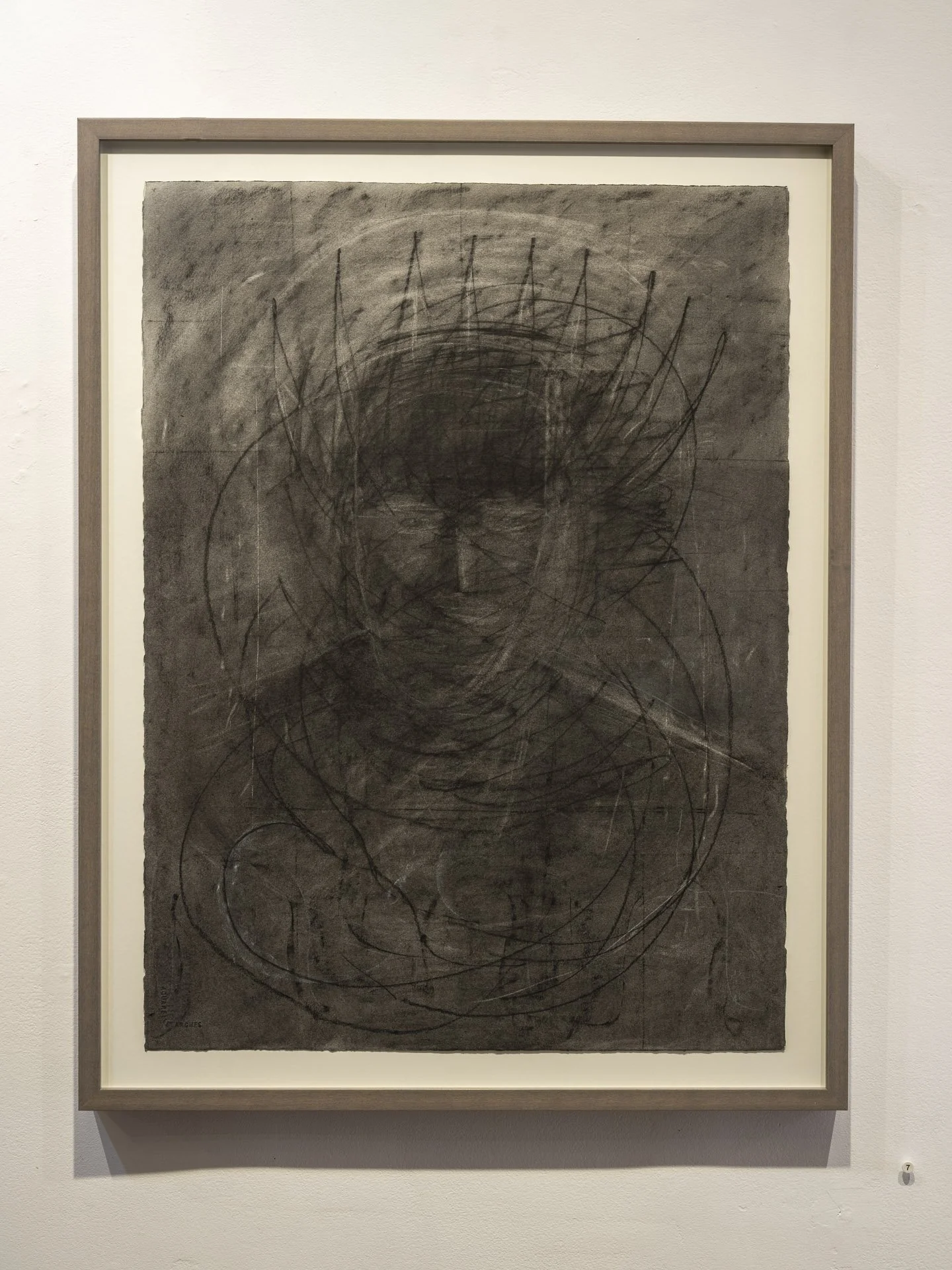 Crown Prince | 2025 | 30" x 20" | charcoal, muslin