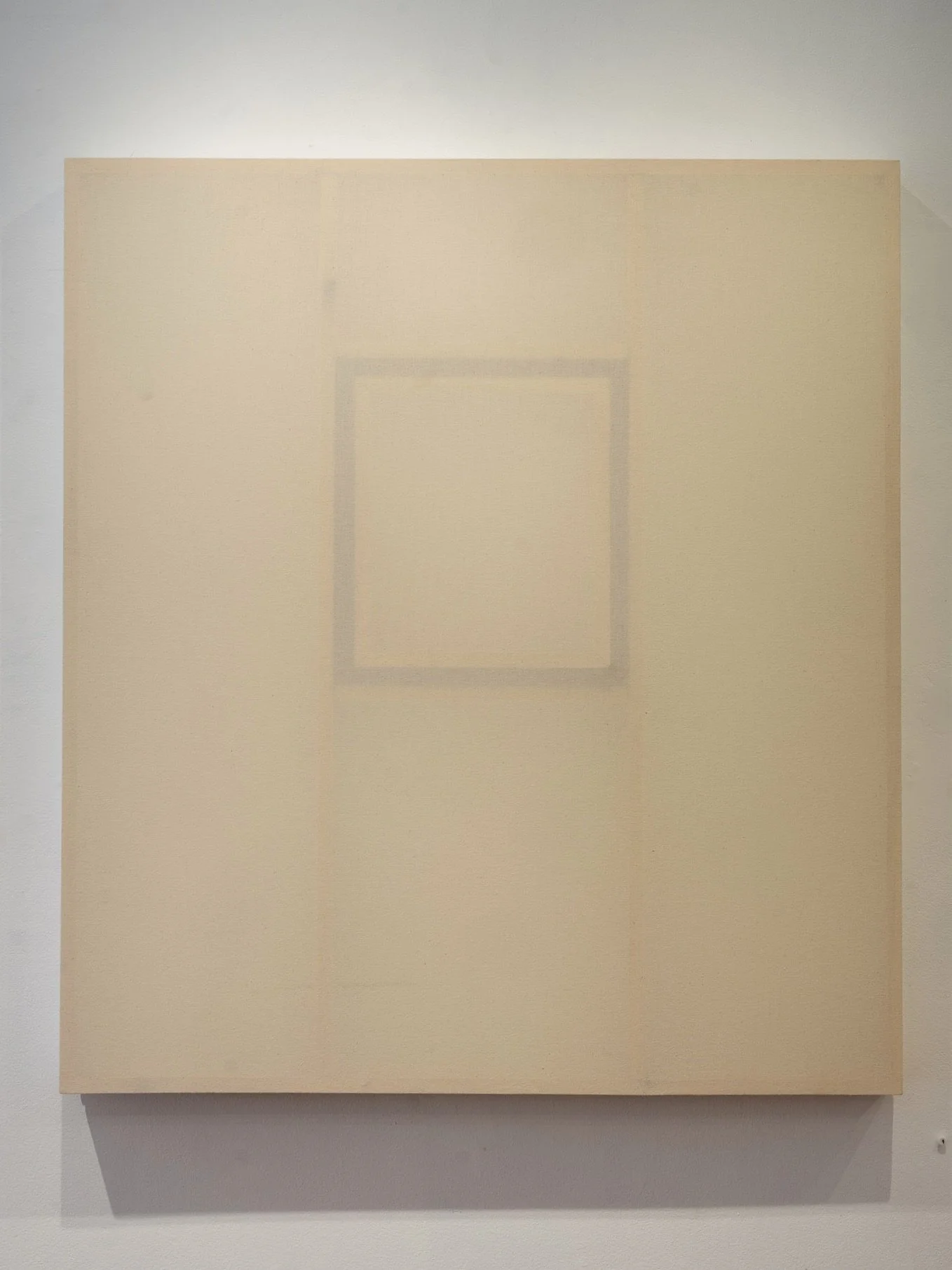 Constructed Painting 1 (slow) | 2025 | 46" x 41 3/8" | muslin, wood, acrylic