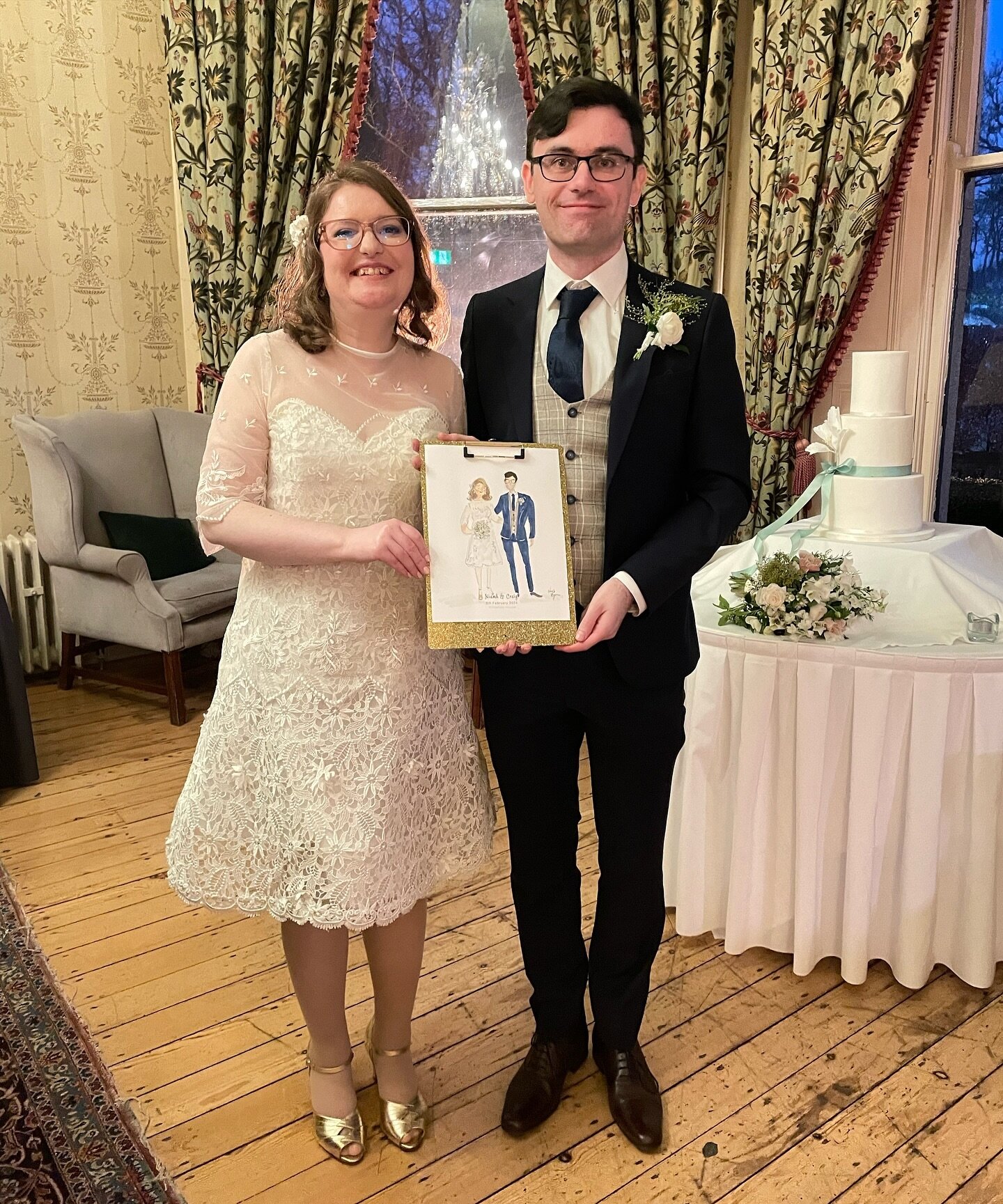 Congratulations Niamh &amp; Craig 🥂💫 it was a pleasure to be part of your day ❤️
📍@killashee 

#theweddingillustrator #lindabyrneillustration #weddingsinkildare #killasheehotel #killasheehousehotel #killasheeweddings #happyeverafter