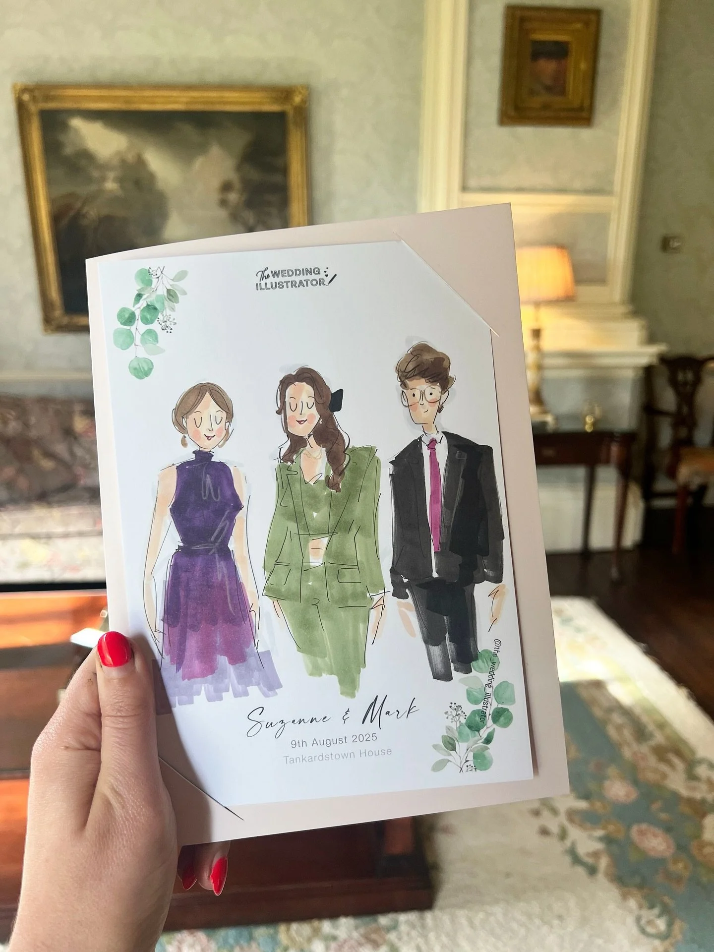 It was all in the family for Suzanne &amp; Mark &mdash; these guests jetted in from The Netherlands for their cousin&rsquo;s wedding in @tankardstownhouse 🇳🇱🎻 One moment they were sitting for their portrait, the next they were up playing music for