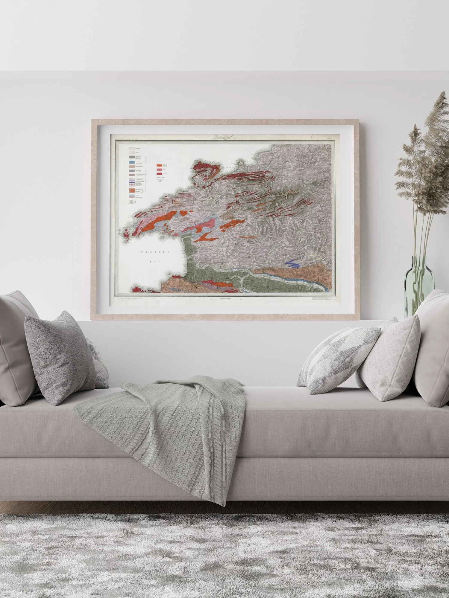 Geological Map of north Pembrokeshire from 1844