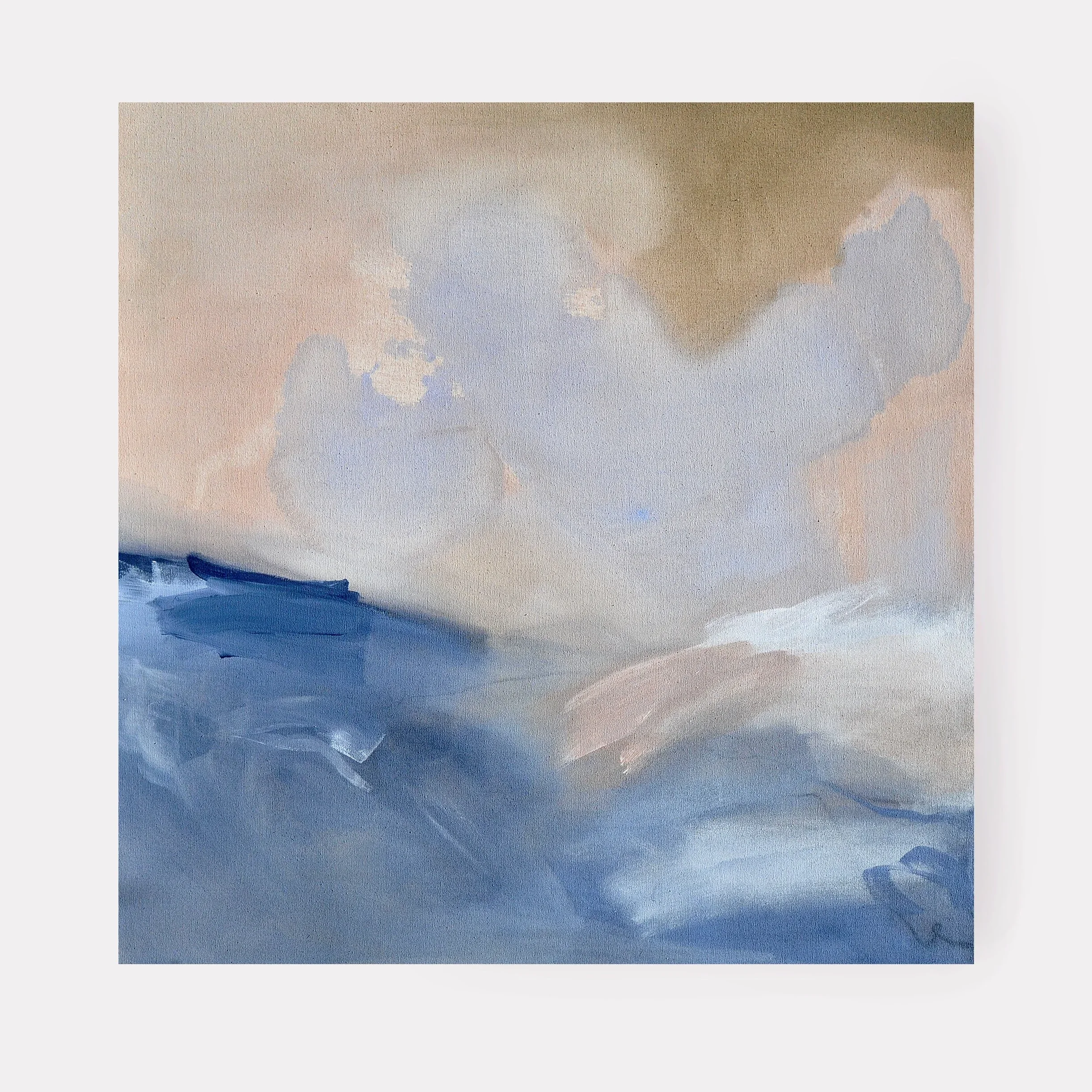 Painting of a classic Pembrokeshire sky over the rugged landscape