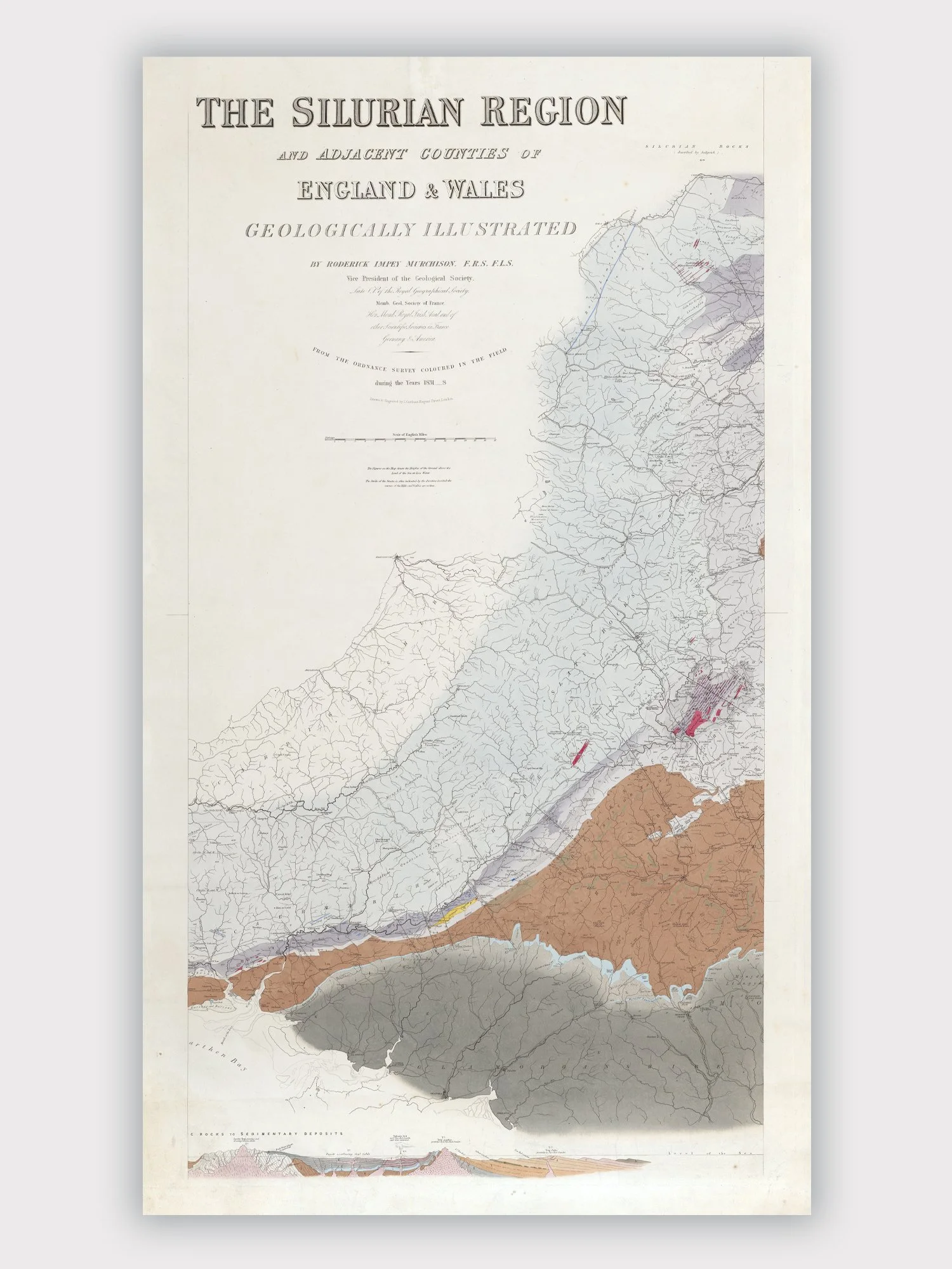 Silurian Map middle print.