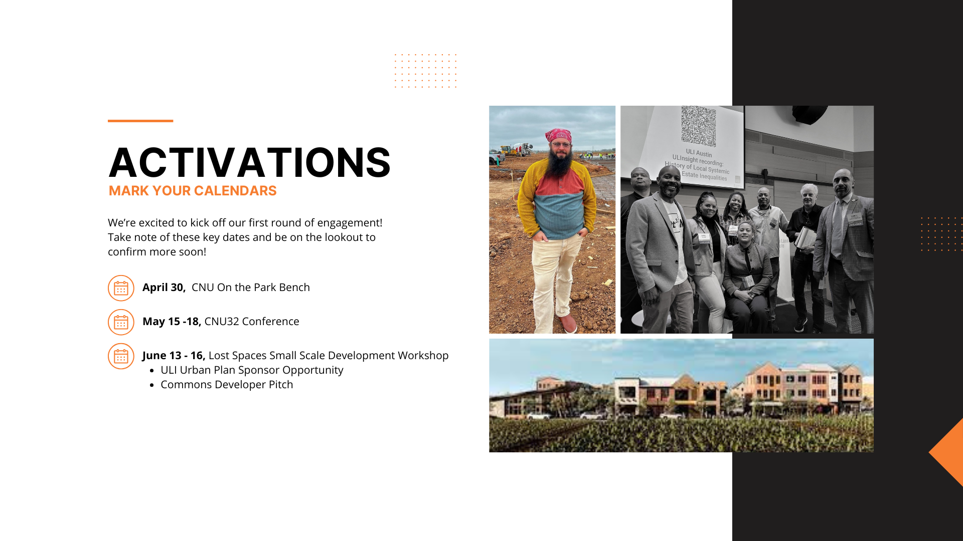 Designing the First Chapter: Predevelopment Strategy for Meristem Communities