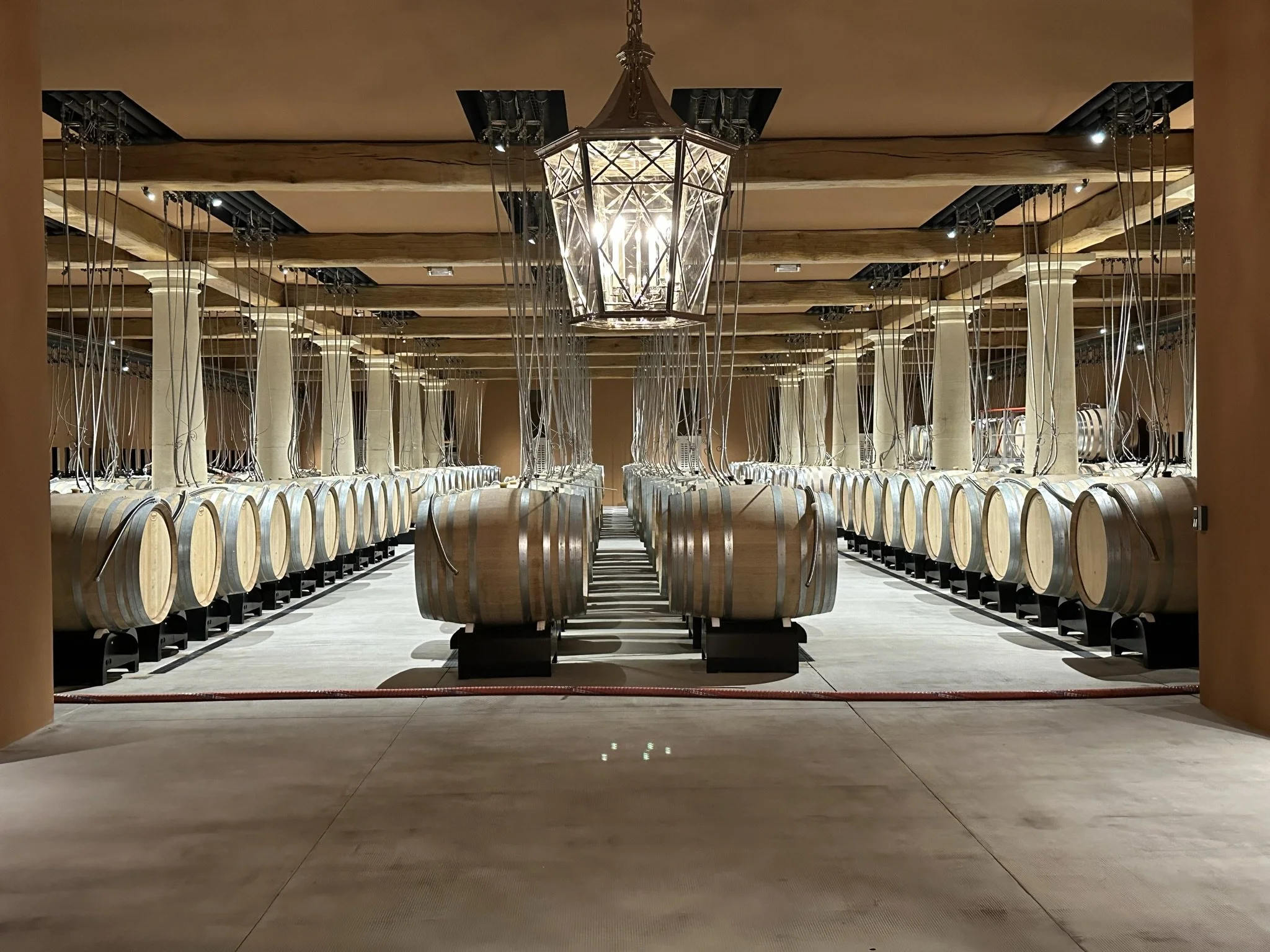 The very impressive barrel room at Château d’Esclans