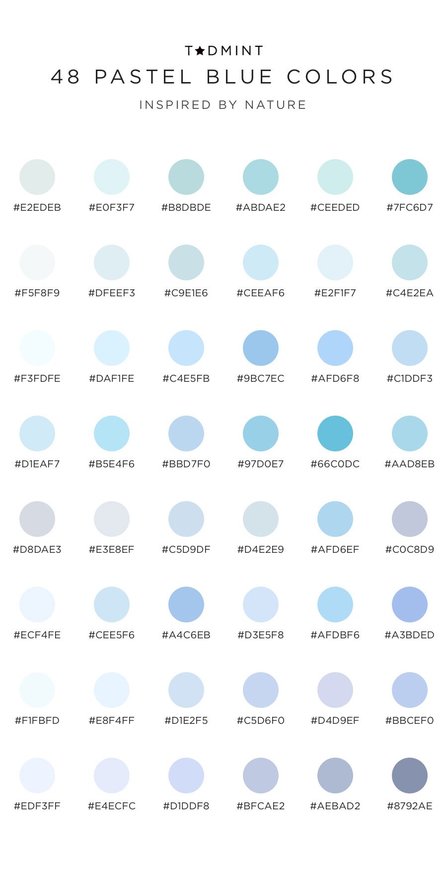 Color scheme palette image  Light blue color code, Blue color schemes, Baby  blue colour