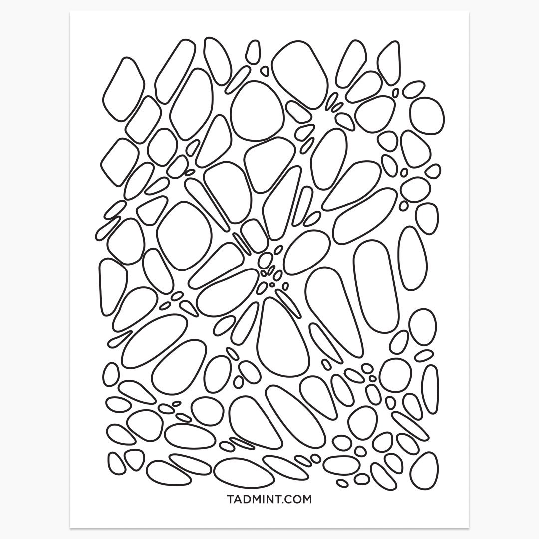 simple shapes coloring page