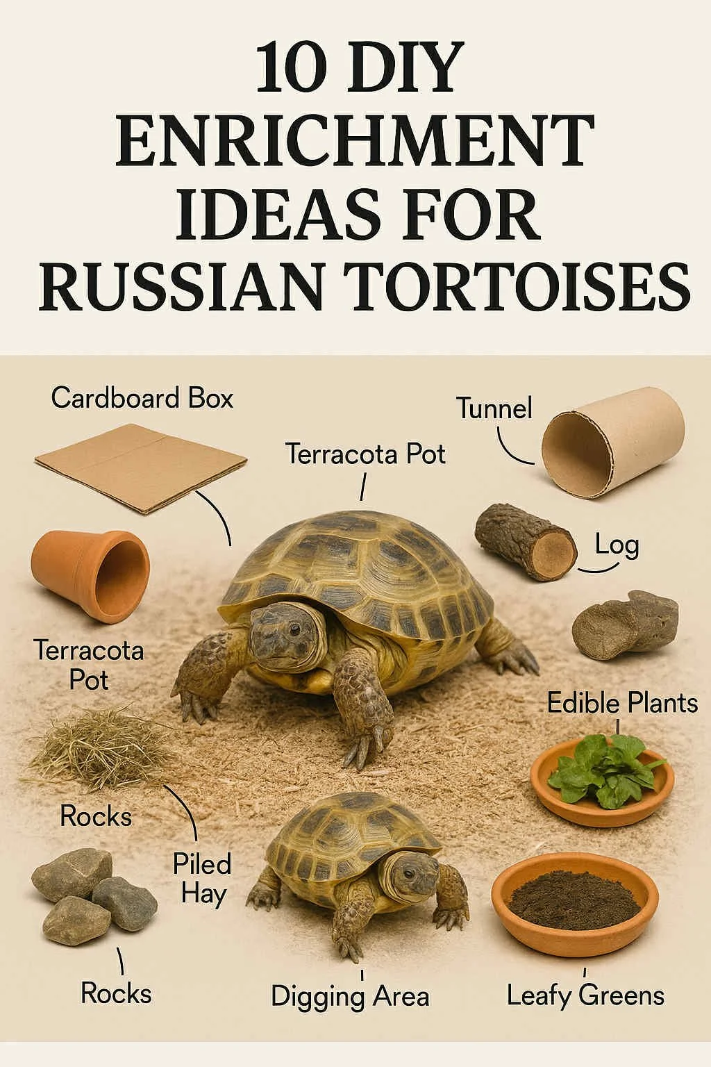 10 DIY Enrichment Ideas for Russian Tortoises (Fun & Affordable)