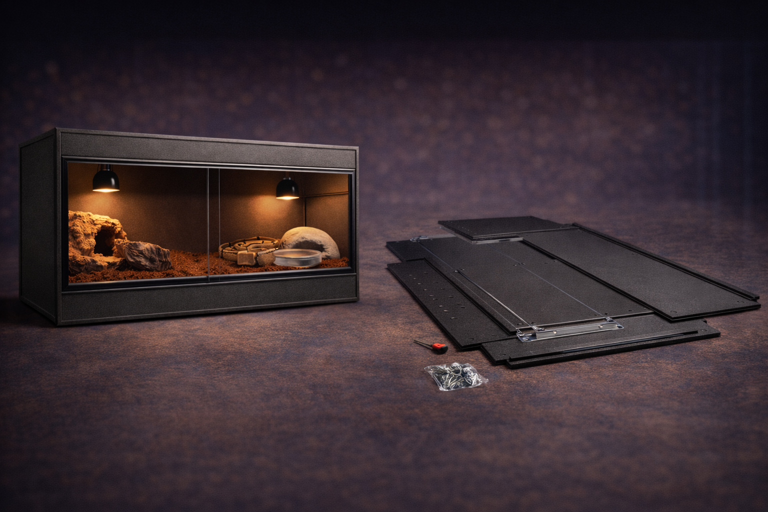 Can i get a reptile Enclosure shipped fully assembled 