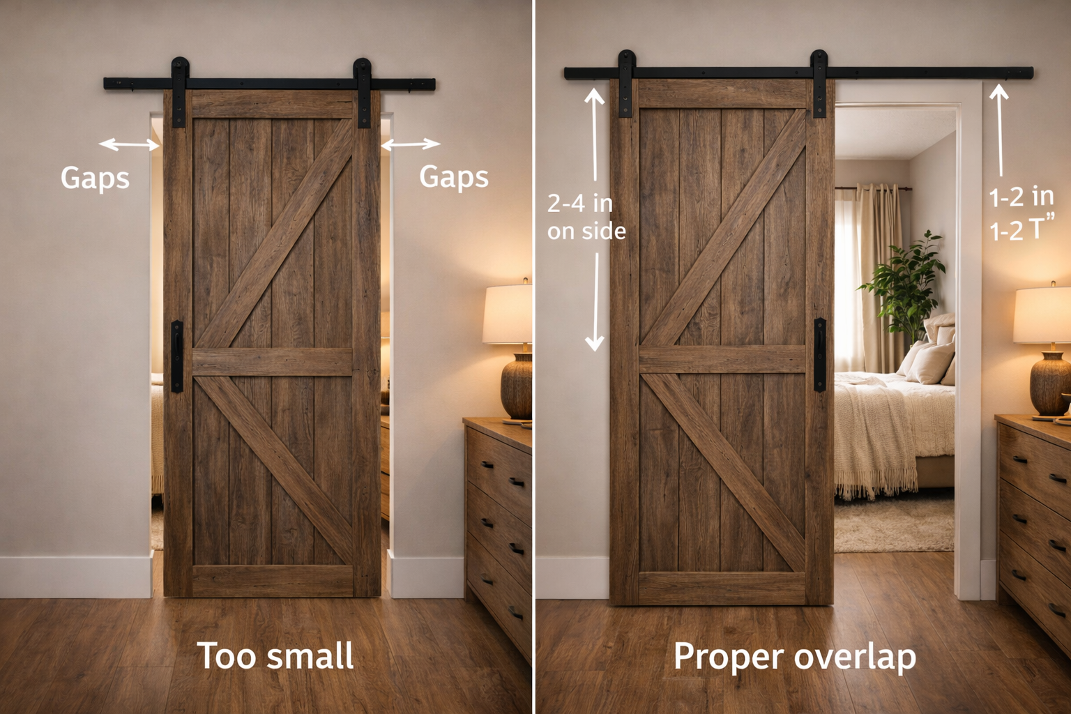 How to Choose the Right Size Barn Door for Your Doorway